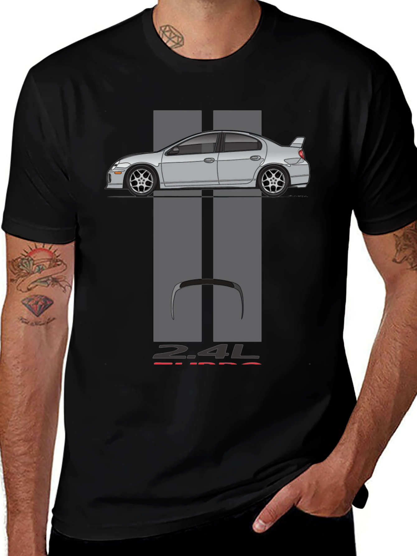 Variant 16 of 2.4L Turbo Car Enthusiast T-Shirt