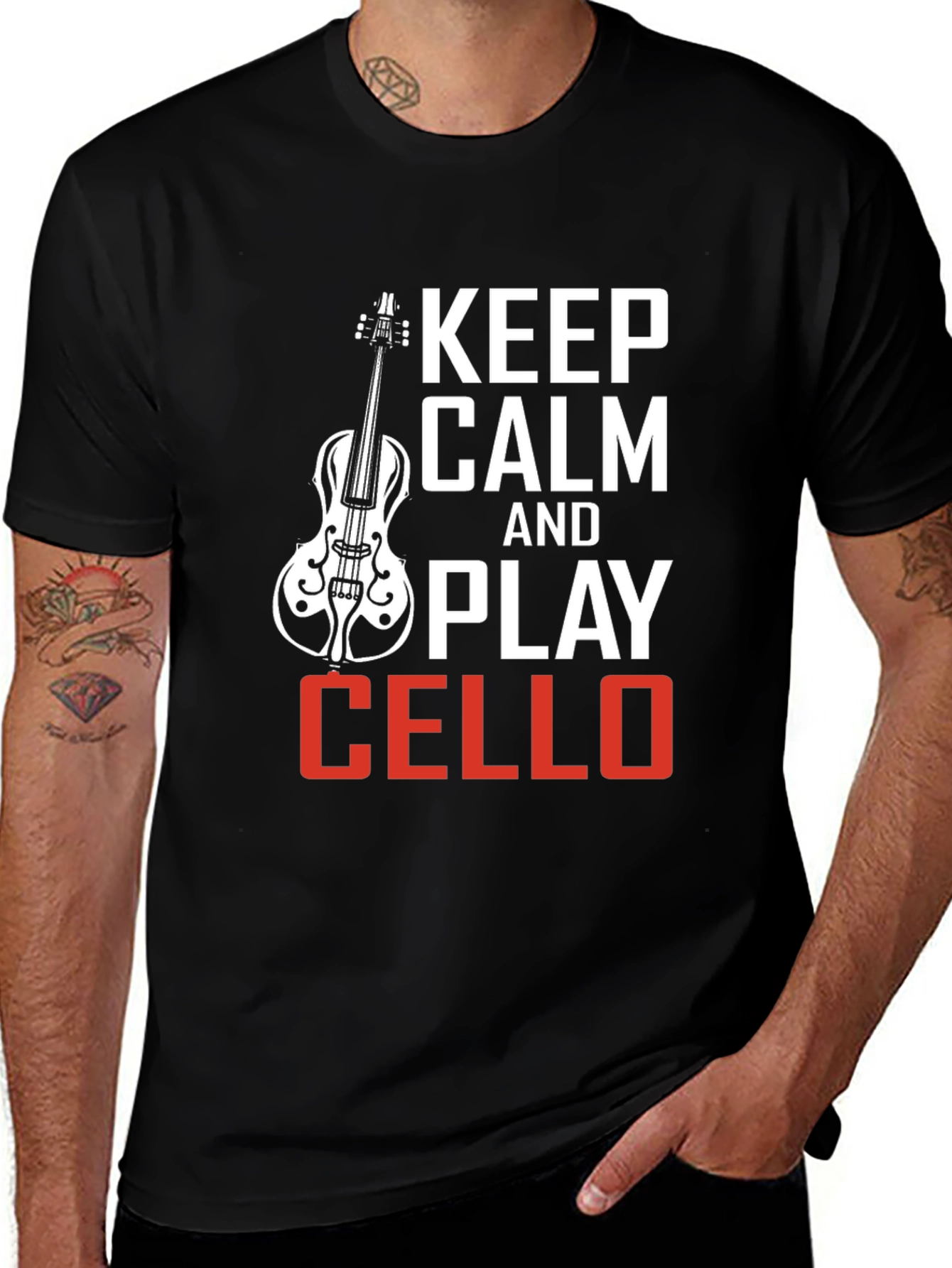 Variant 22 of Keep Calm and Play Cello T-Shirt | Music Lover Gift