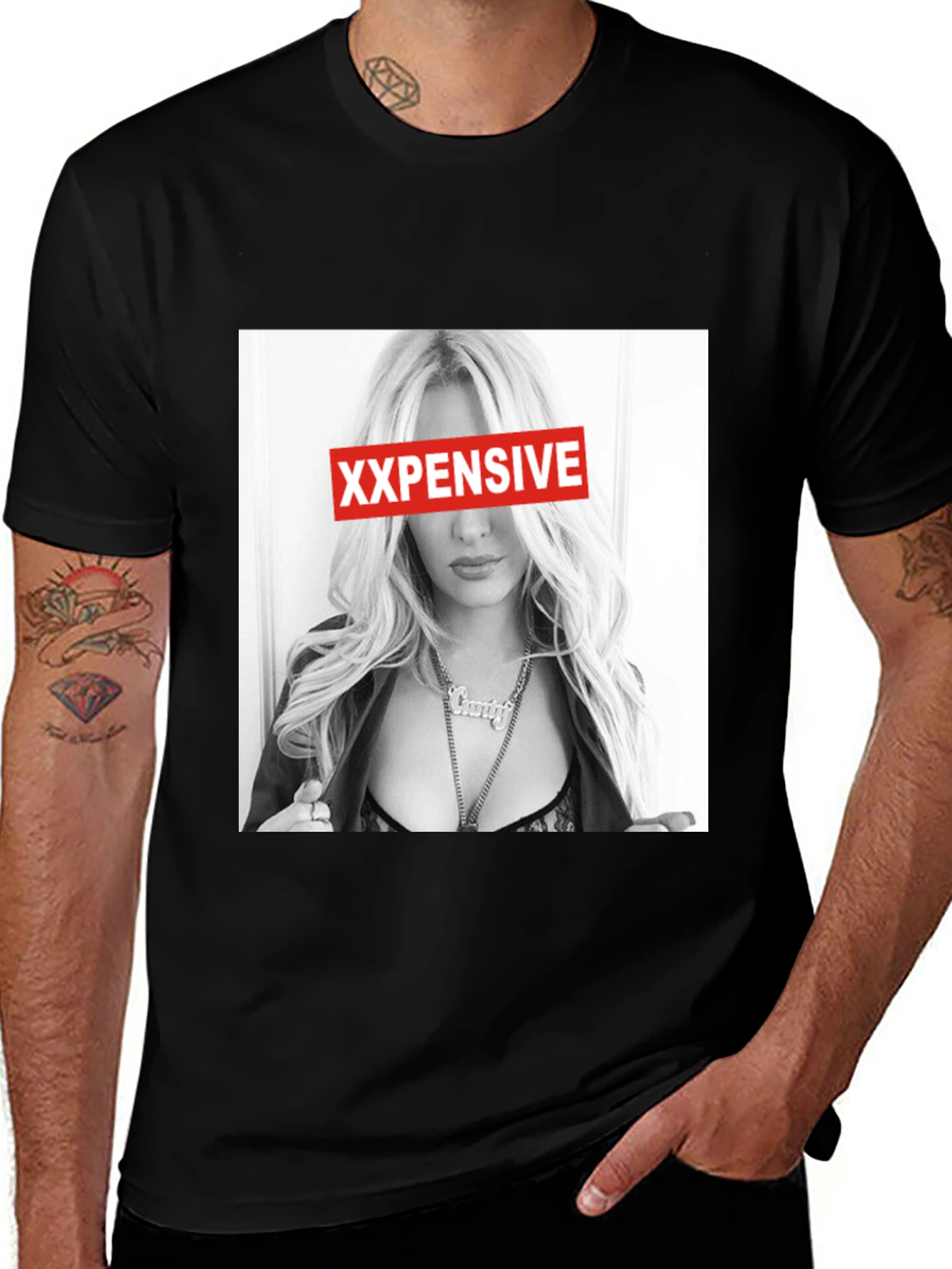 Variant 20 of XXPENSIVE Graphic Tee - Black T-Shirt