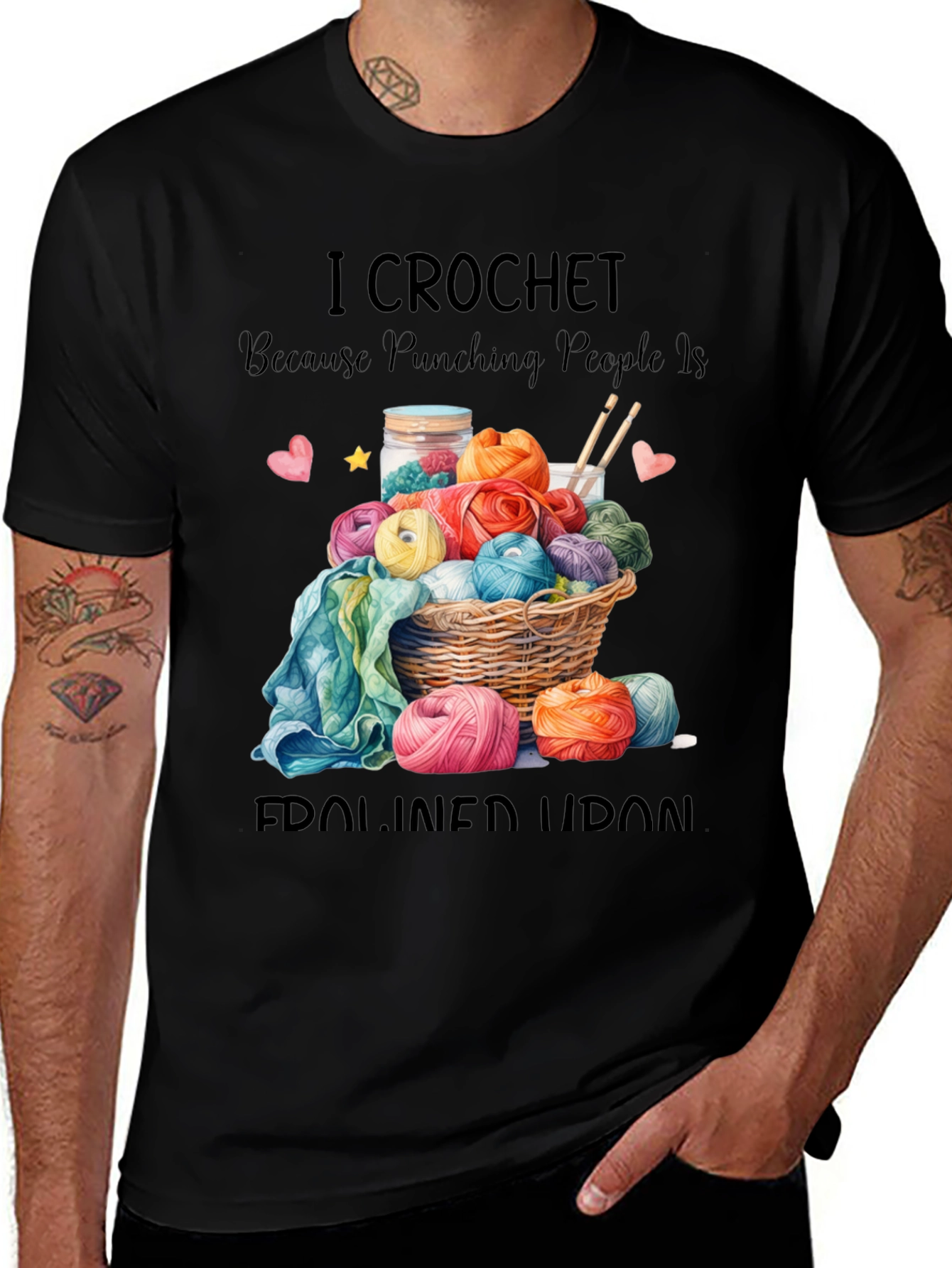 Variant 7 of I Crochet T-Shirt Funny Yarn Lover Tee