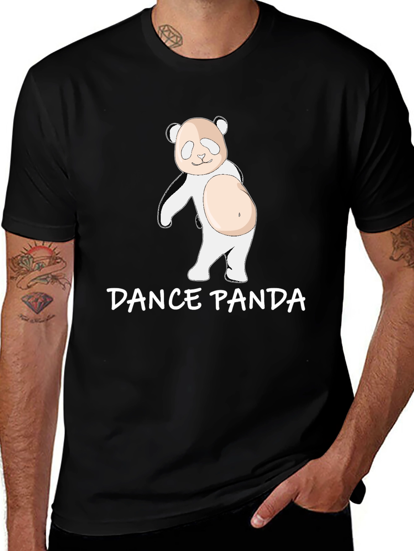 Variant 28 of Dance Panda Graphic Tee - Comfy Cotton T-Shirt
