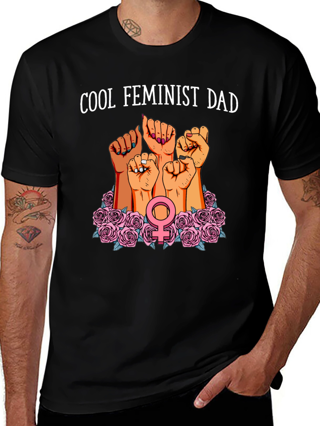 Variant 16 of Cool Feminist Dad Graphic T-Shirt