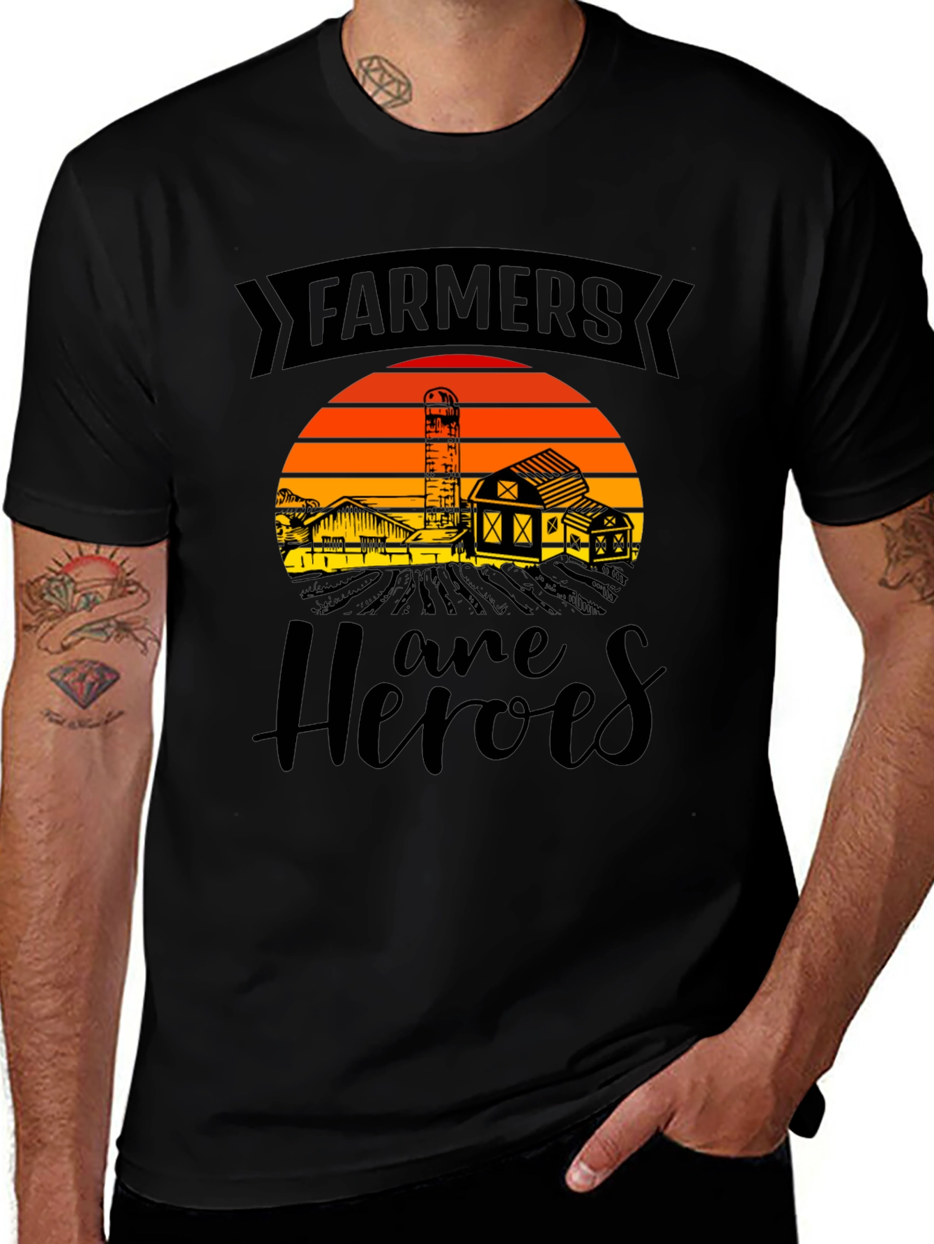 Farmers are Heroes Graphic Tee