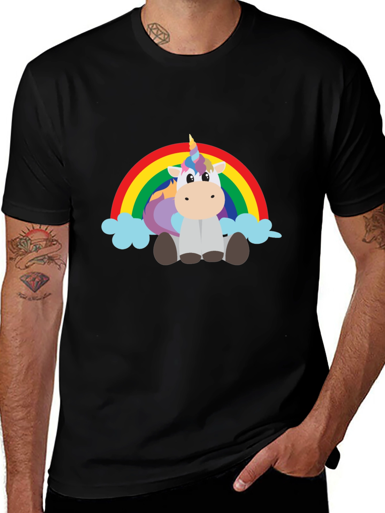 Variant 12 of Unicorn Rainbow Graphic Tee