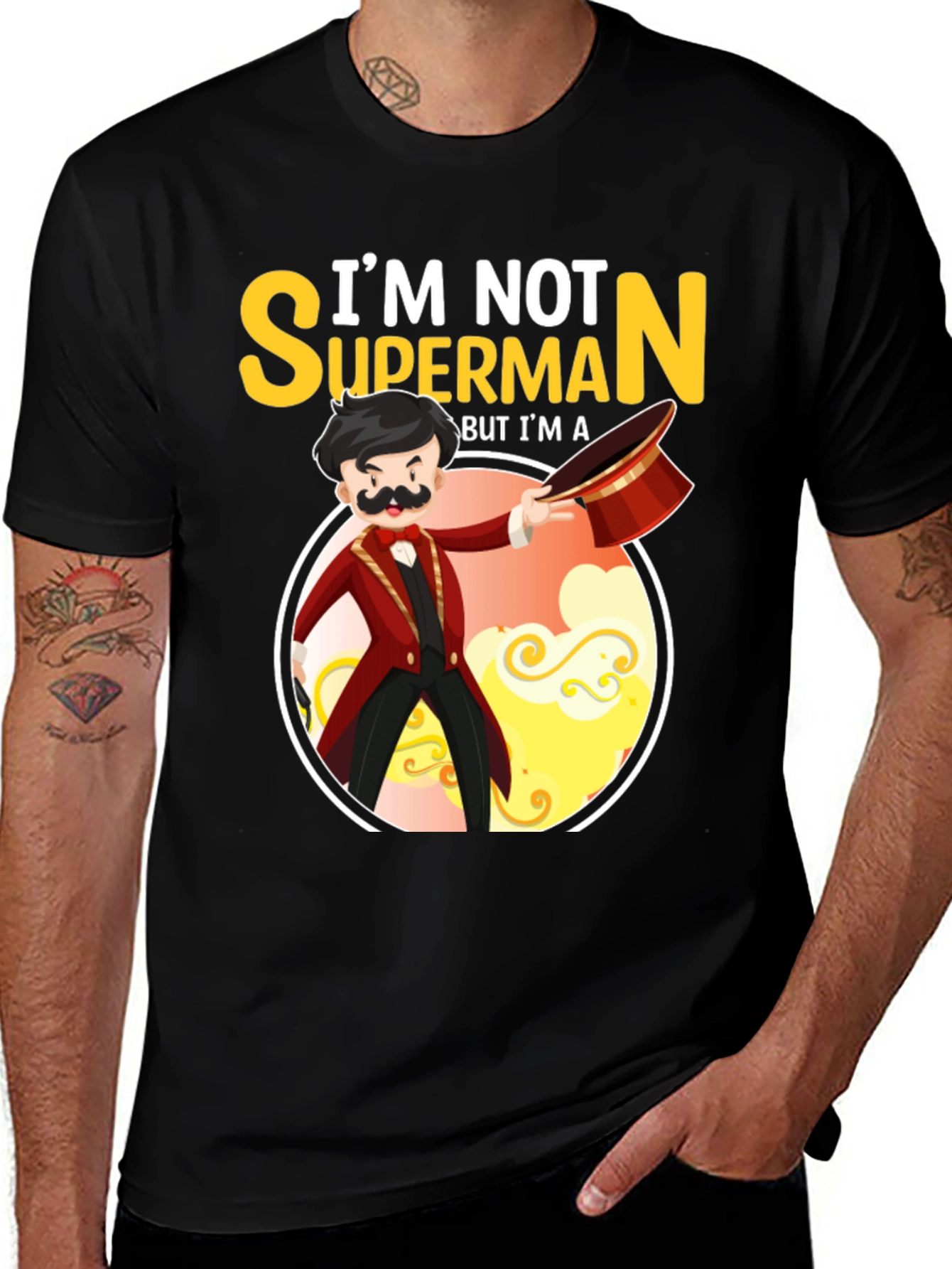 Variant 2 of Magician T-Shirt - "I'm Not Superman"
