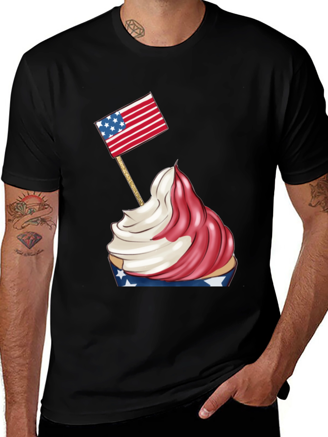 Variant 21 of Patriotic Cupcake Graphic Tee
