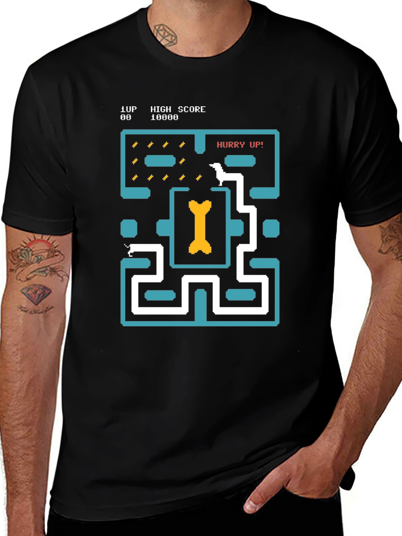 Variant 9 of Retro Gaming T-Shirt - Dachshund Game Over