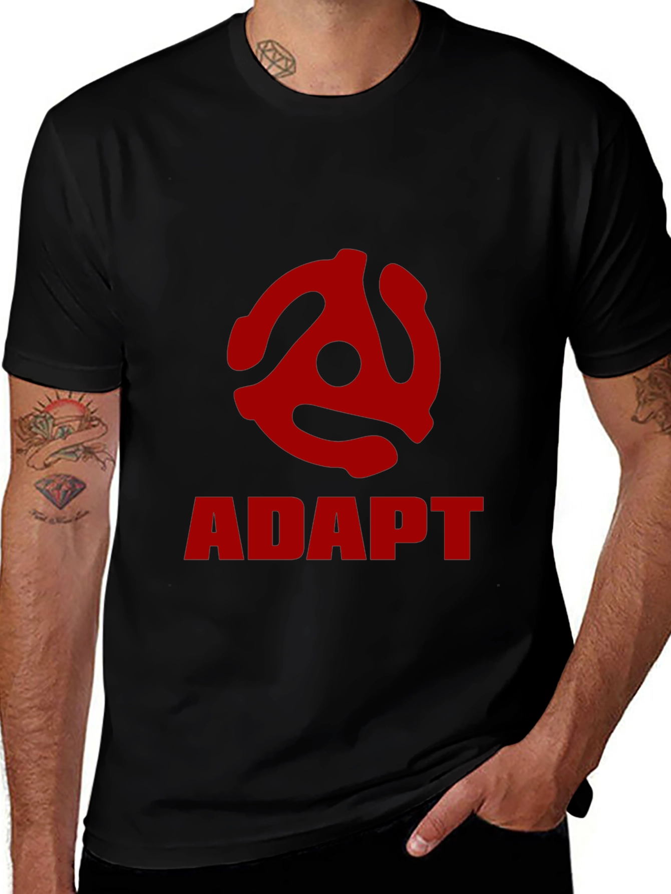 Variant 9 of ADAPT 45 Record Adapter Graphic Tee
