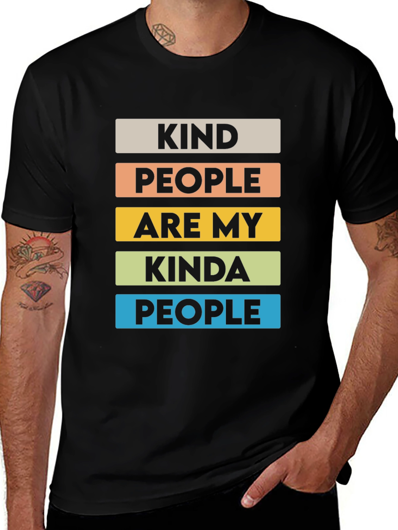Variant 10 of Kind People Graphic Tee - Positive Vibes T-Shirt