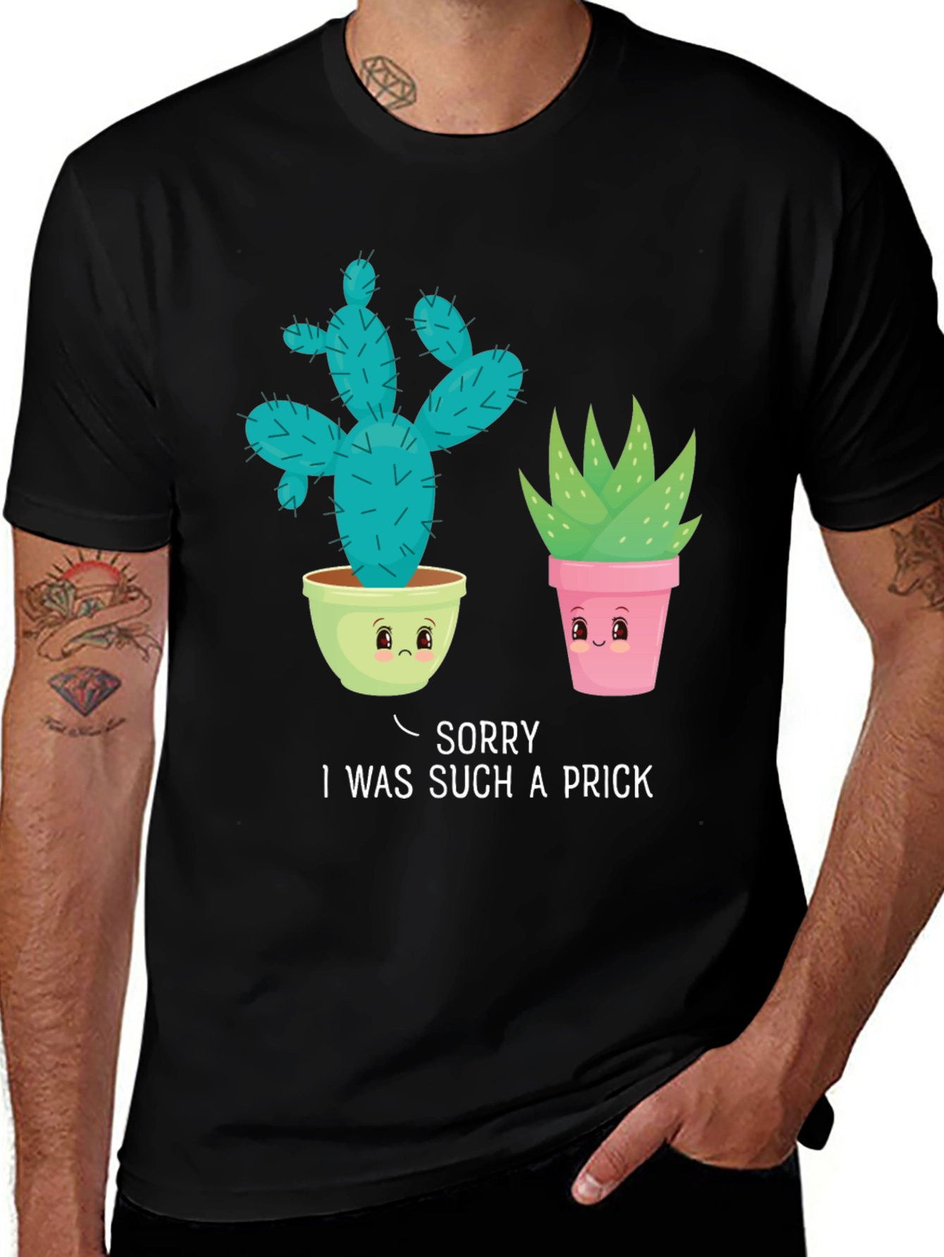 Variant 17 of Funny Prick Cactus Graphic T-Shirt