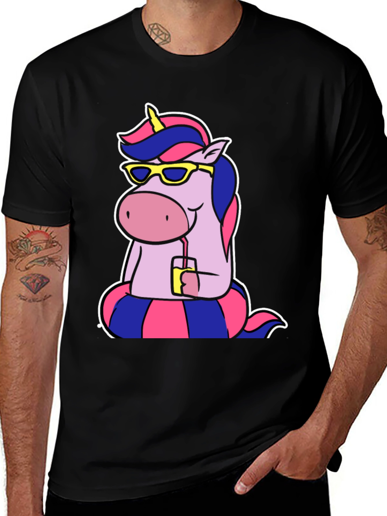 Variant 23 of Cool Unicorn Tee - Summer Vibes