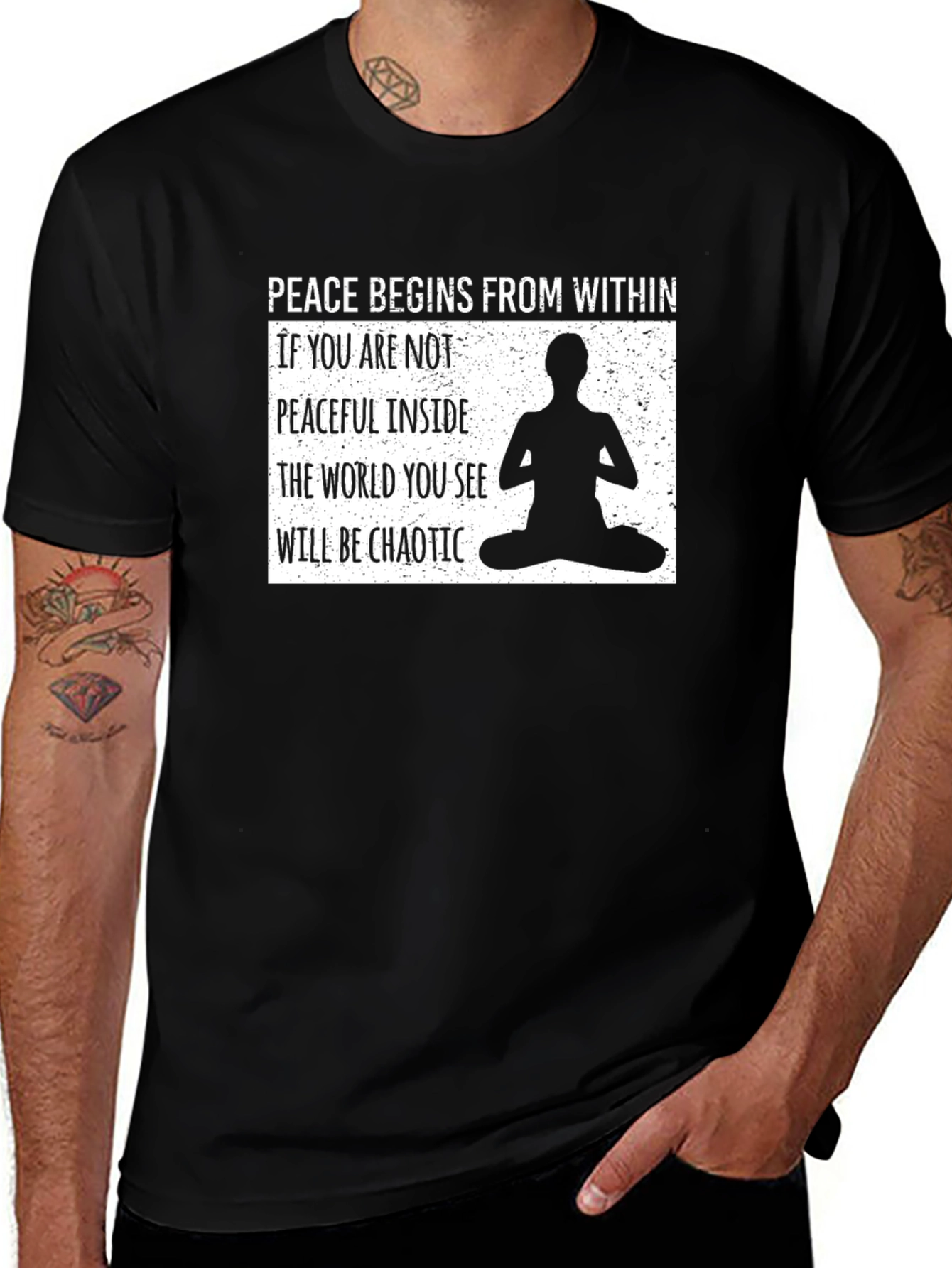 Variant 20 of Peace Begins Within Graphic Tee