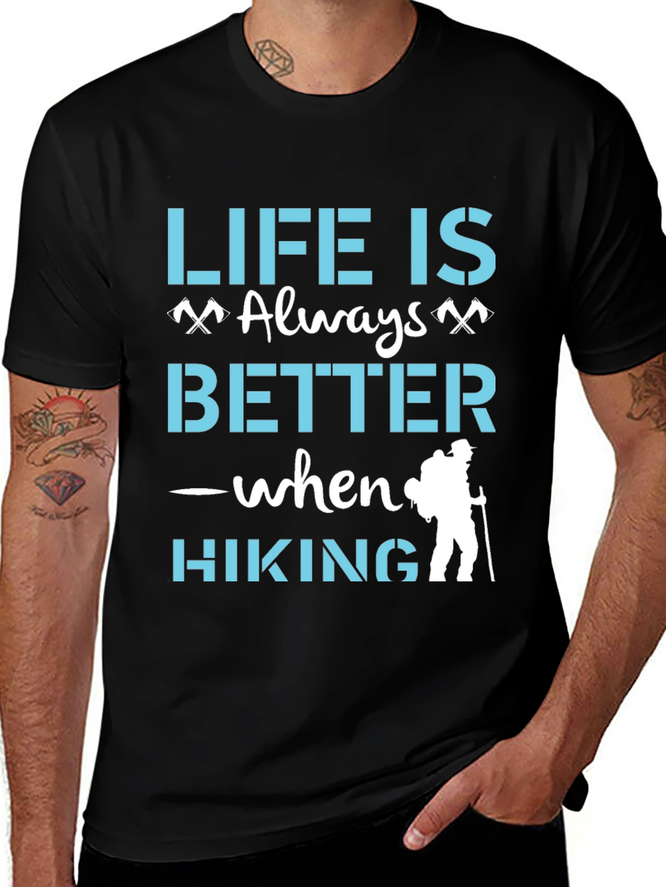Variant 28 of Life is Better When Hiking Graphic T-Shirt