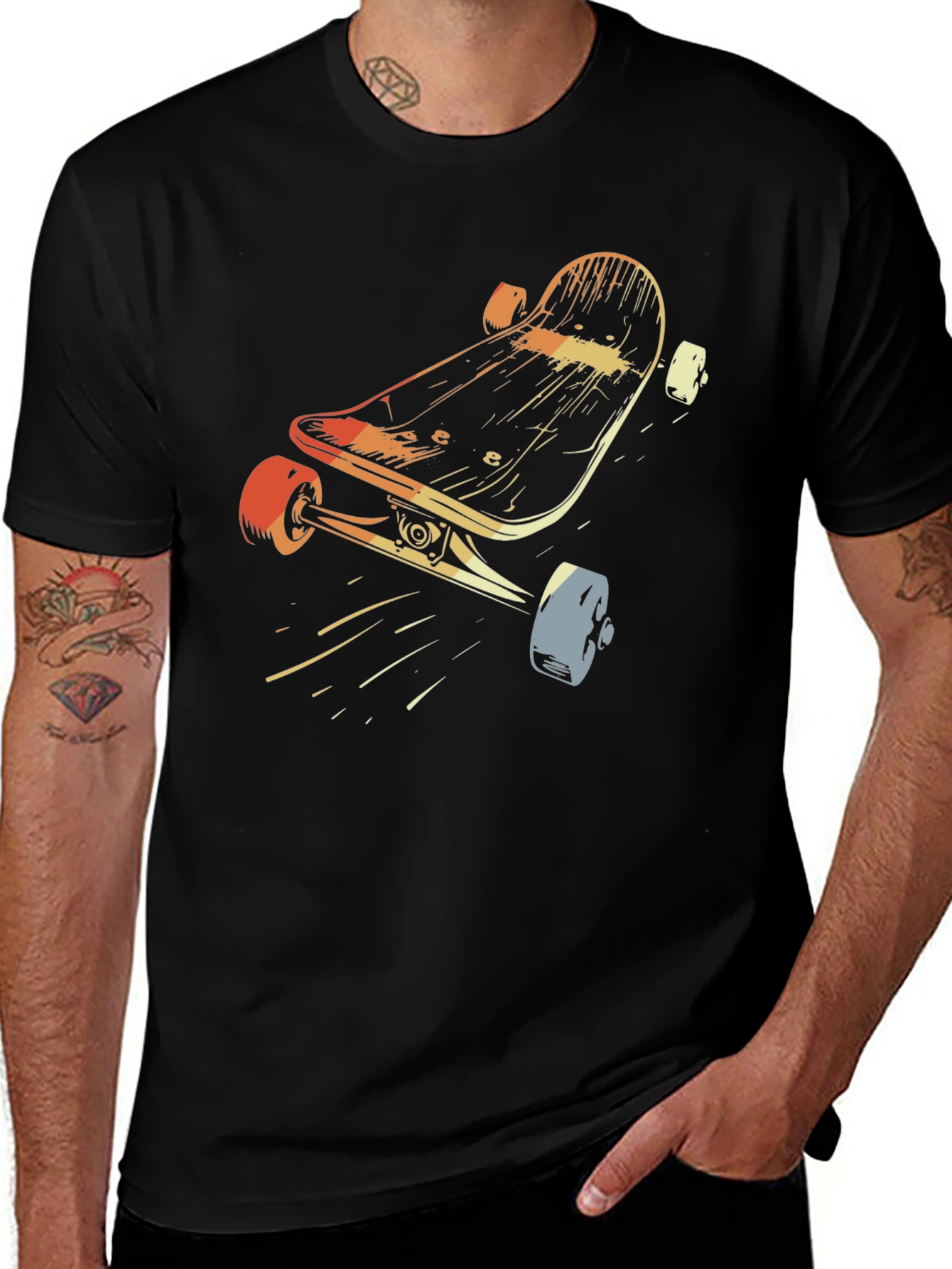 Variant 19 of Retro Skateboard Graphic T-Shirt - Cool Skateboarding Design