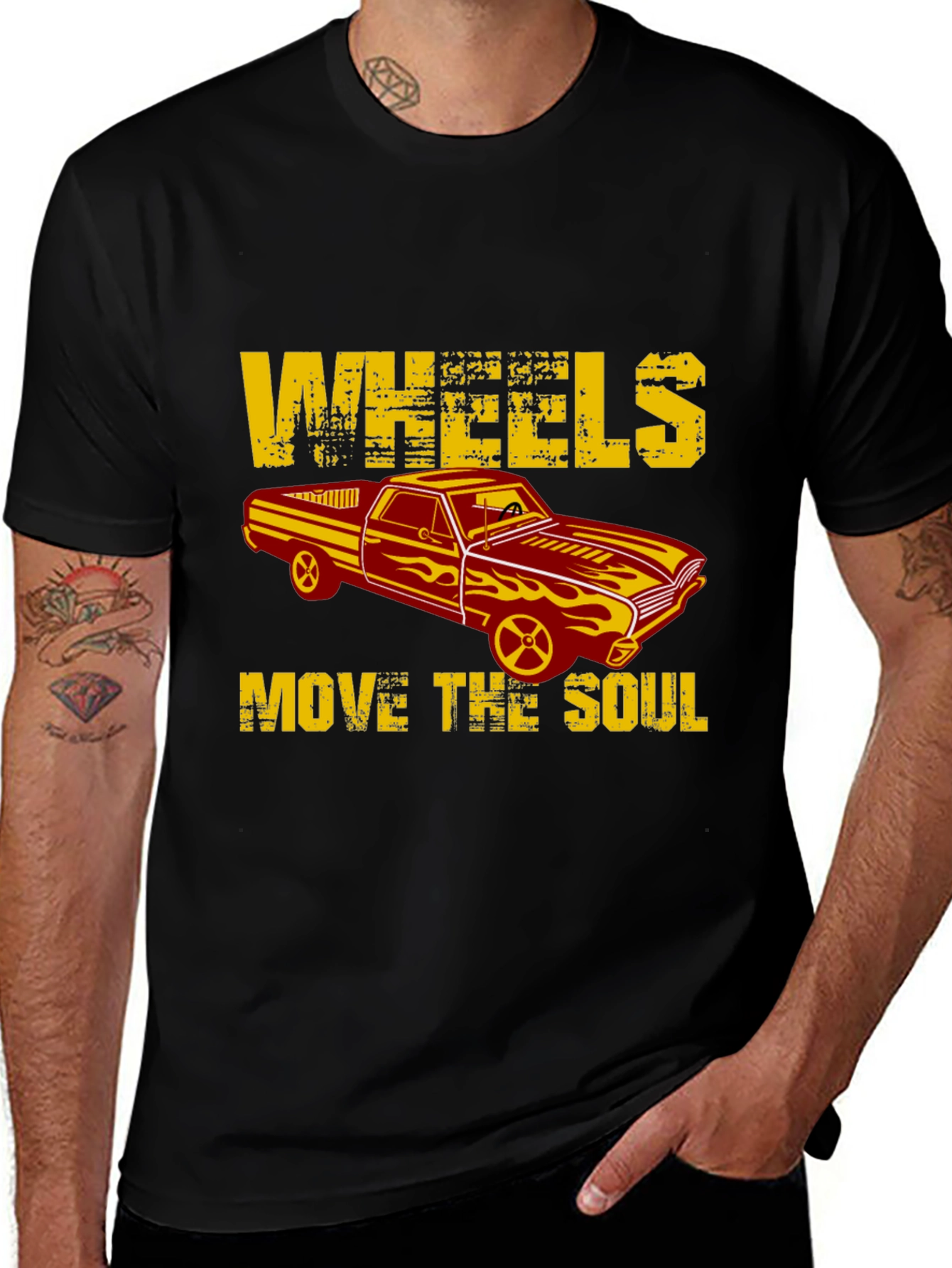 Wheels Move The Soul Graphic T-Shirt