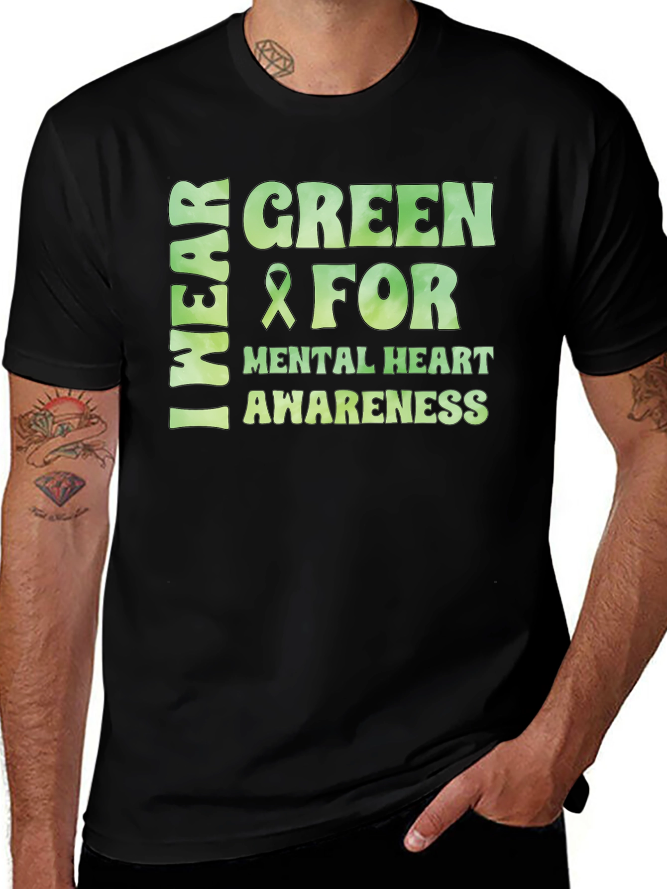 Variant 17 of Green Mental Health Awareness T-Shirt