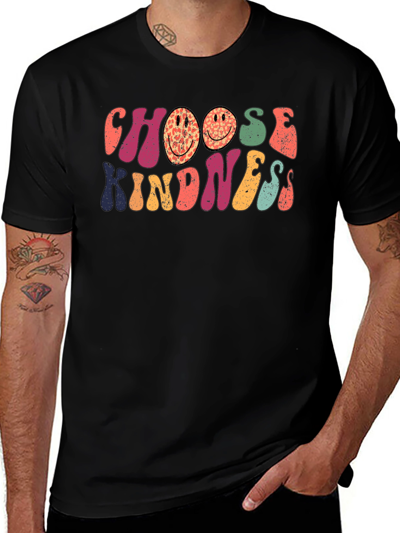 Variant 20 of Choose Kindness Retro Graphic Tee