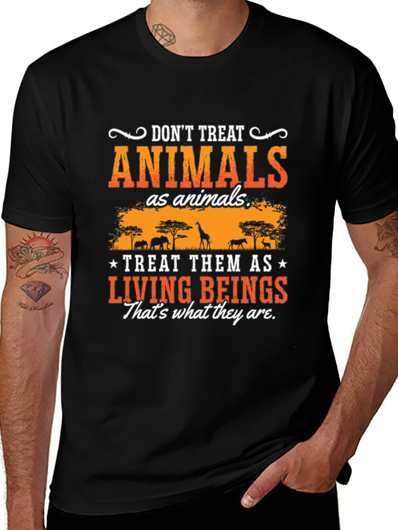Variant 19 of Don't Treat Animals T-Shirt