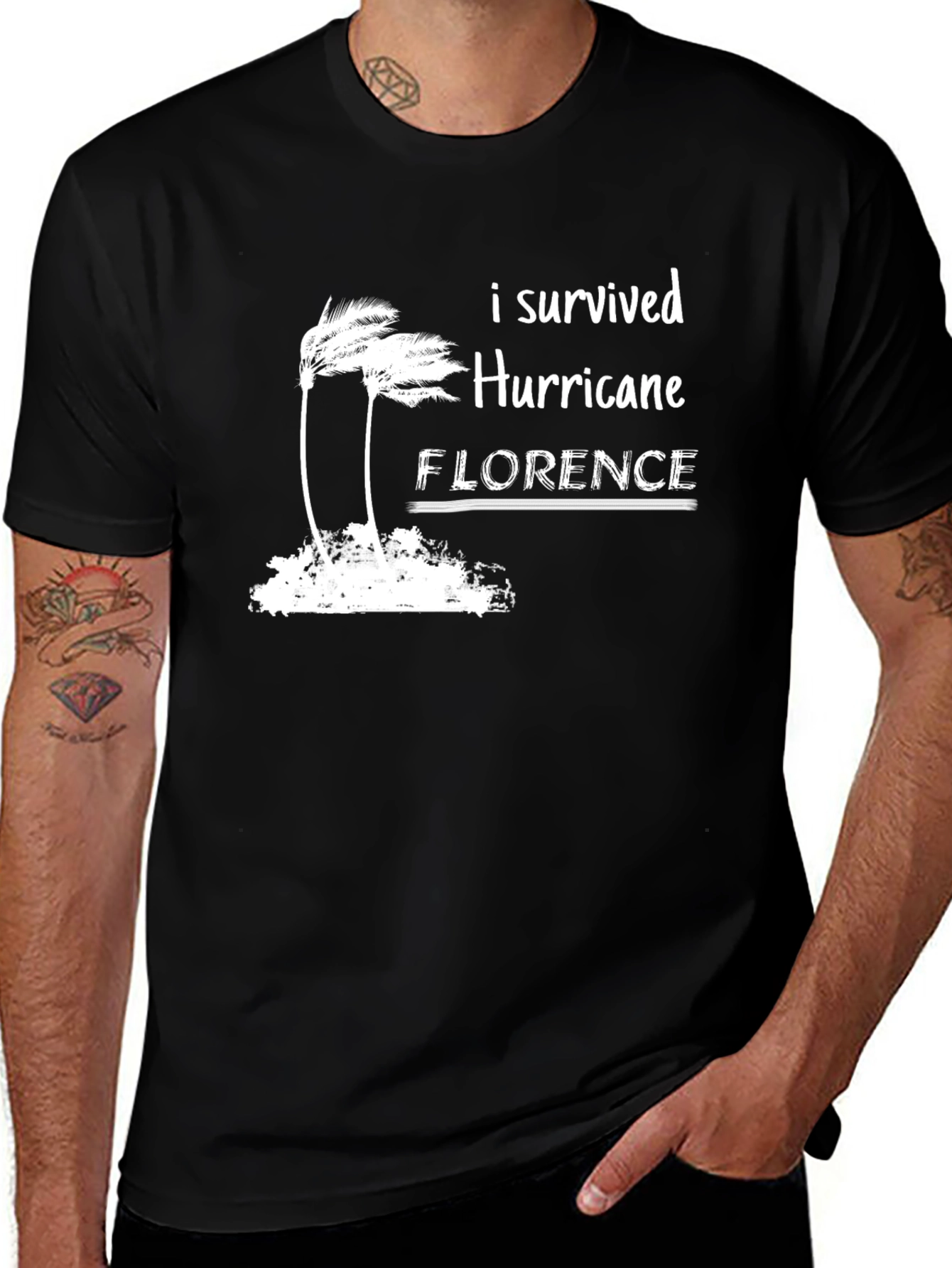 Variant 9 of I Survived Hurricane Florence Graphic Tee
