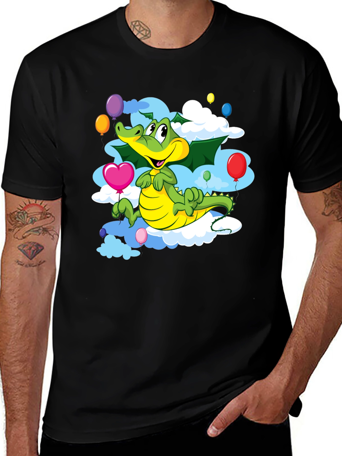 Variant 5 of Cartoon Crocodile T-Shirt