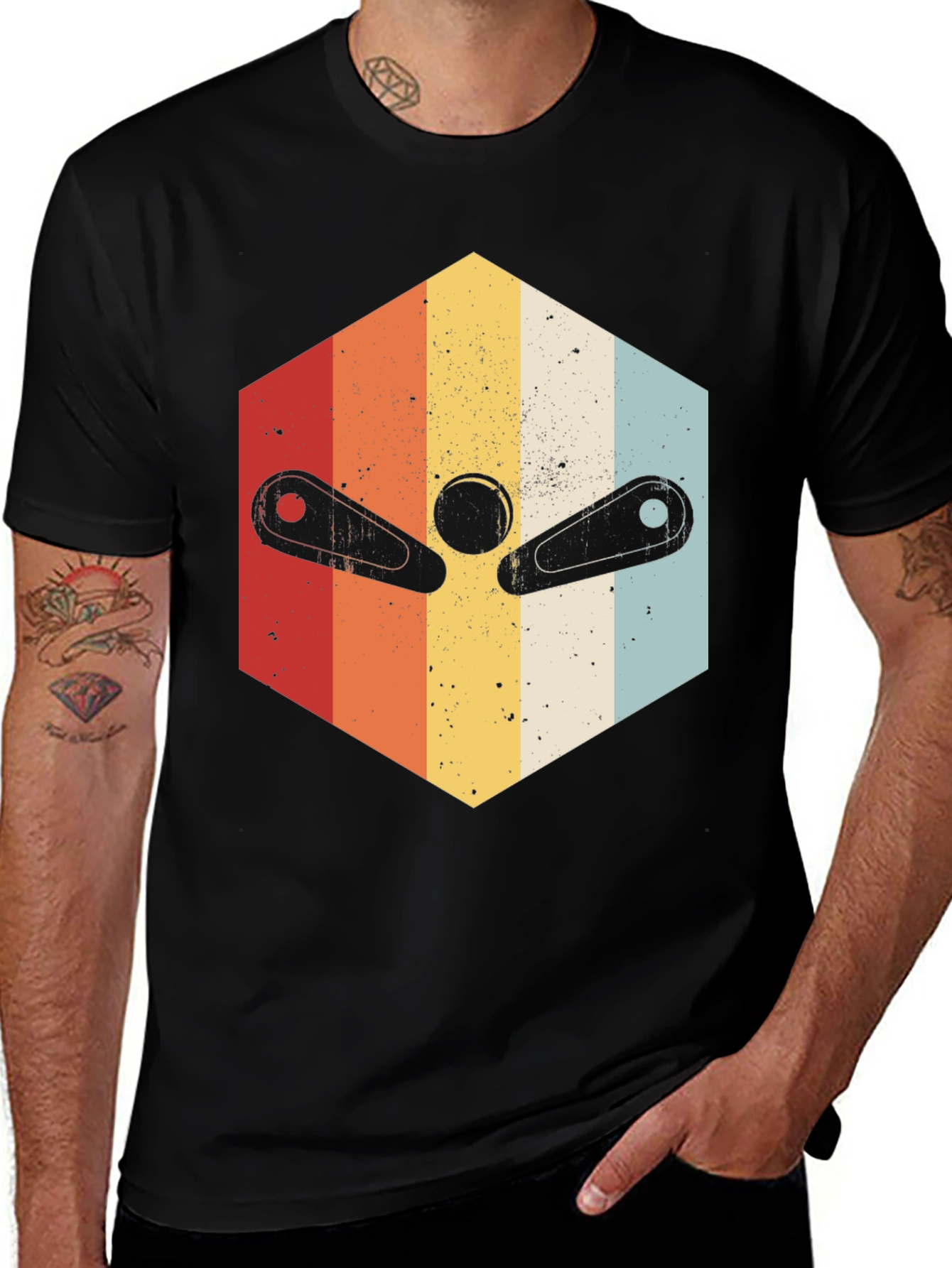Variant 15 of Retro Pinball Machine Graphic Tee - Vintage Style