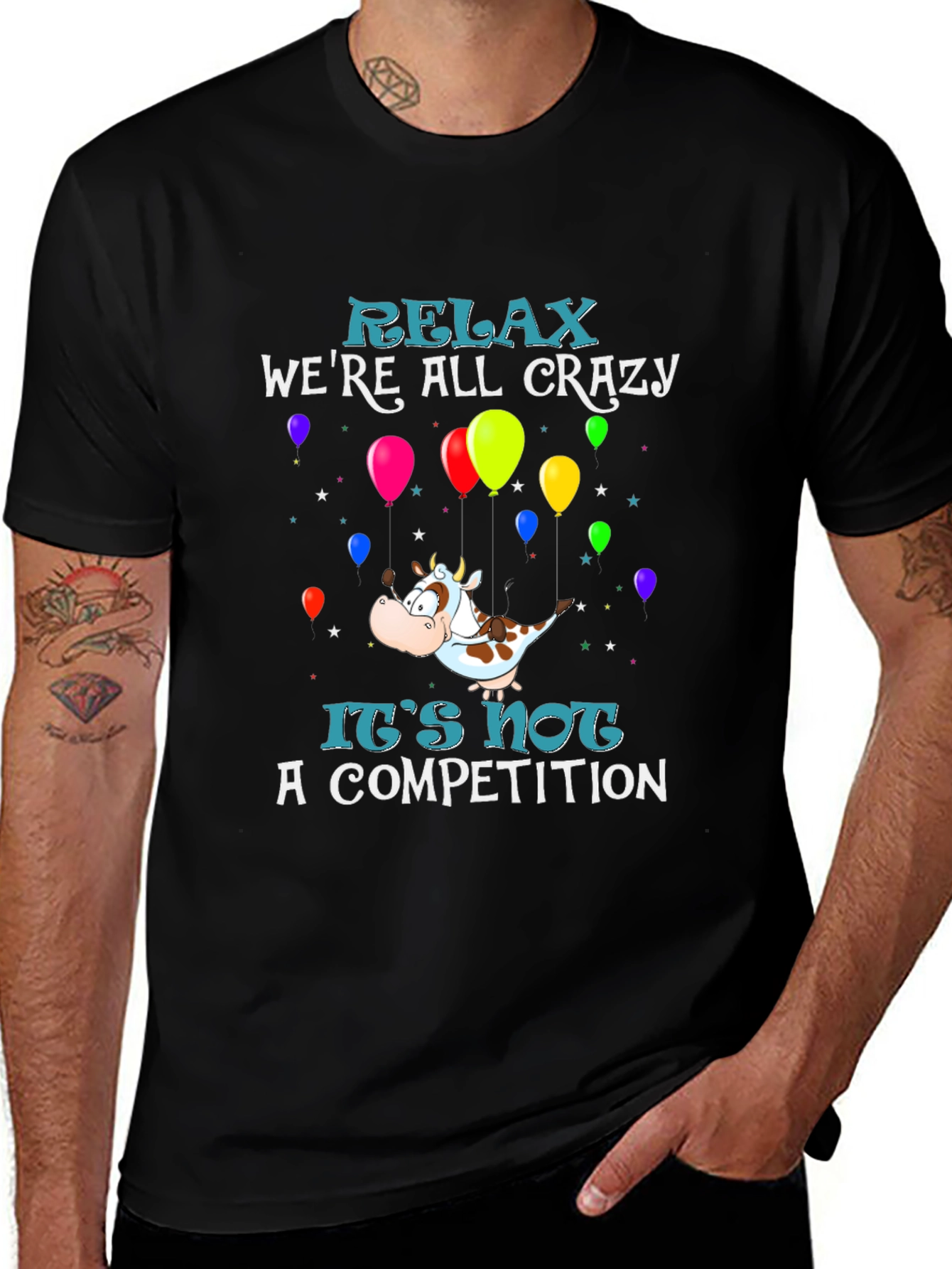 Variant 4 of Relax We're All Crazy Graphic Tee