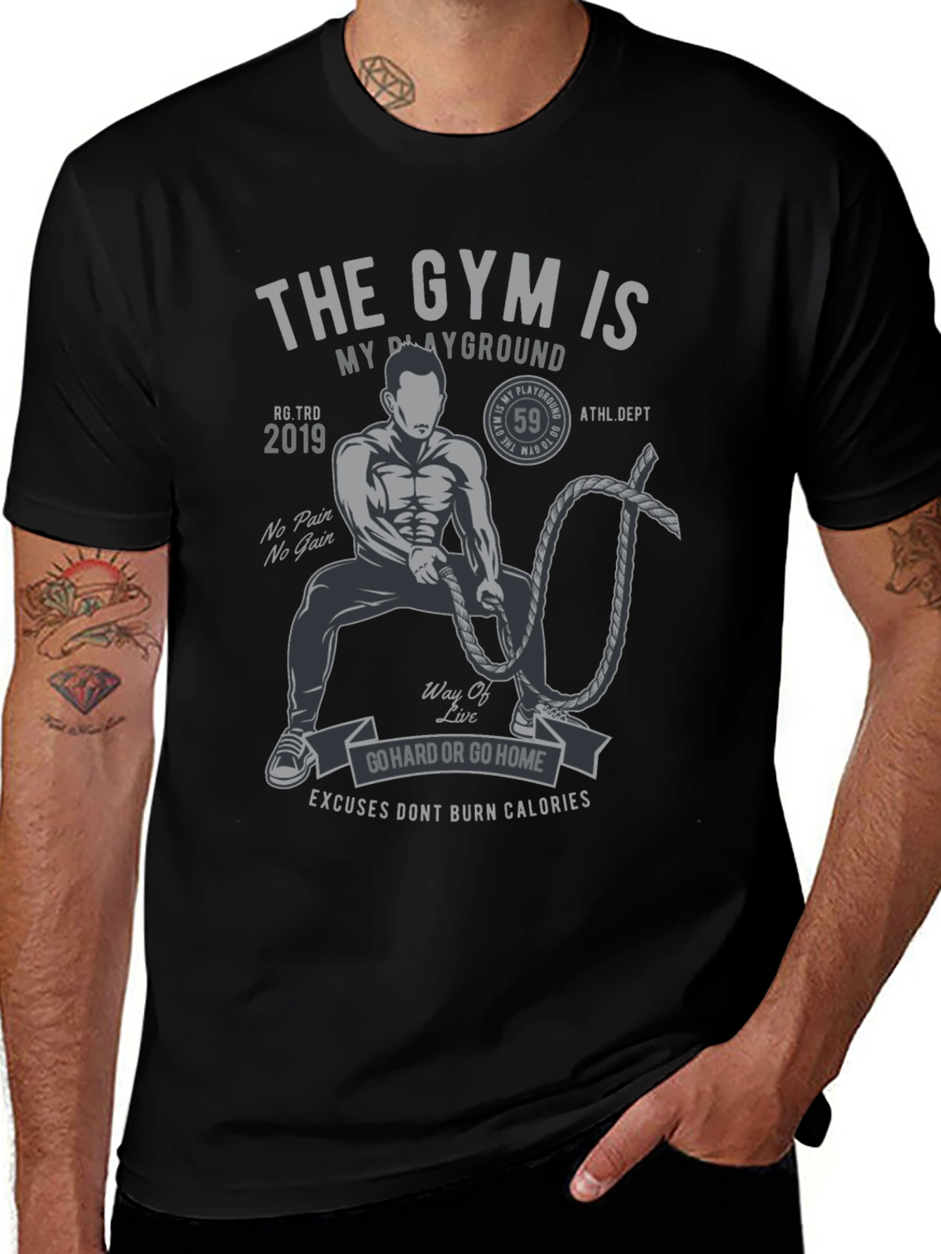 Variant 25 of Gym Is My Playground Graphic T-Shirt