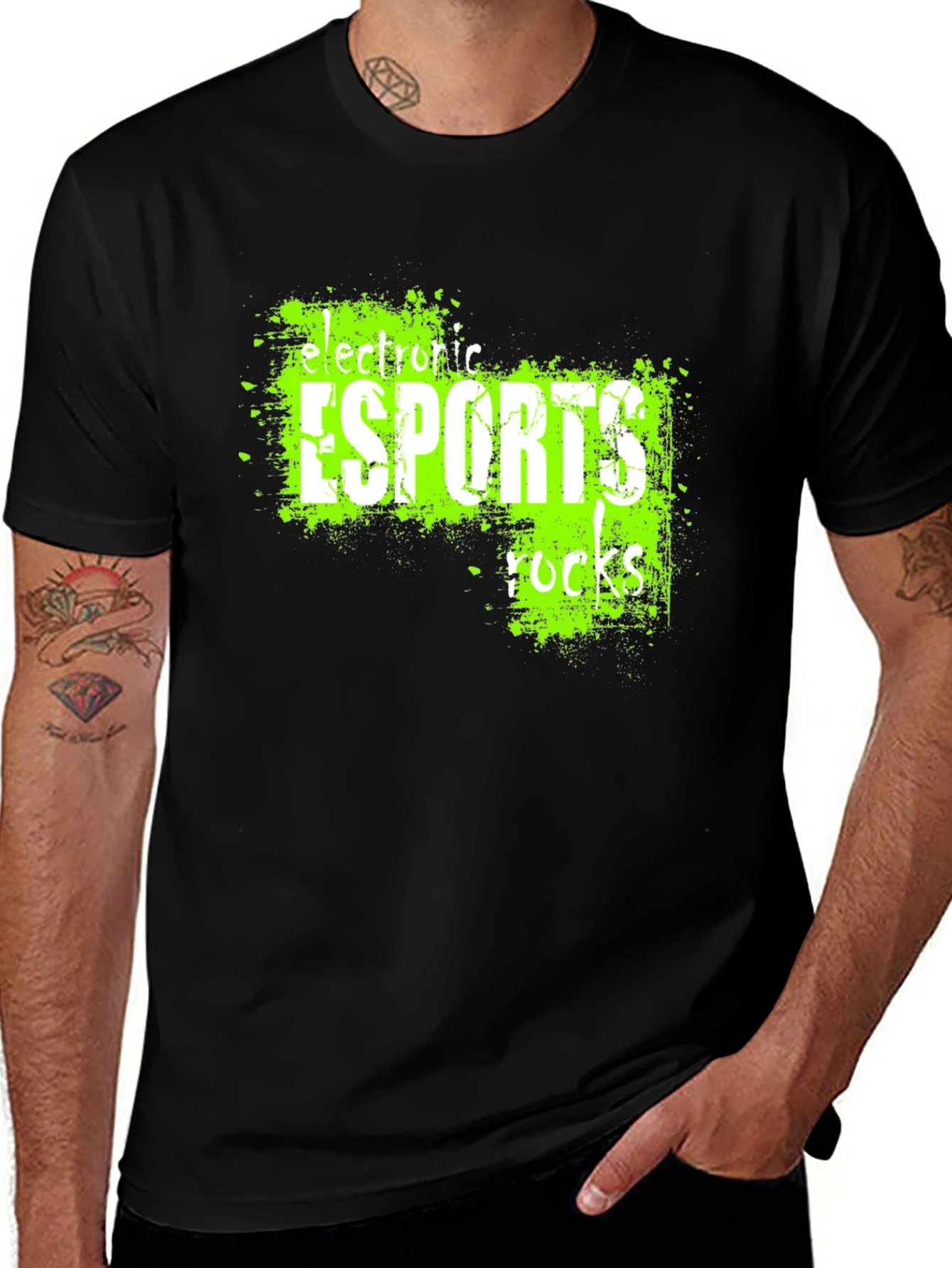 Esports Rocks T-Shirt - Black - Gaming Tee