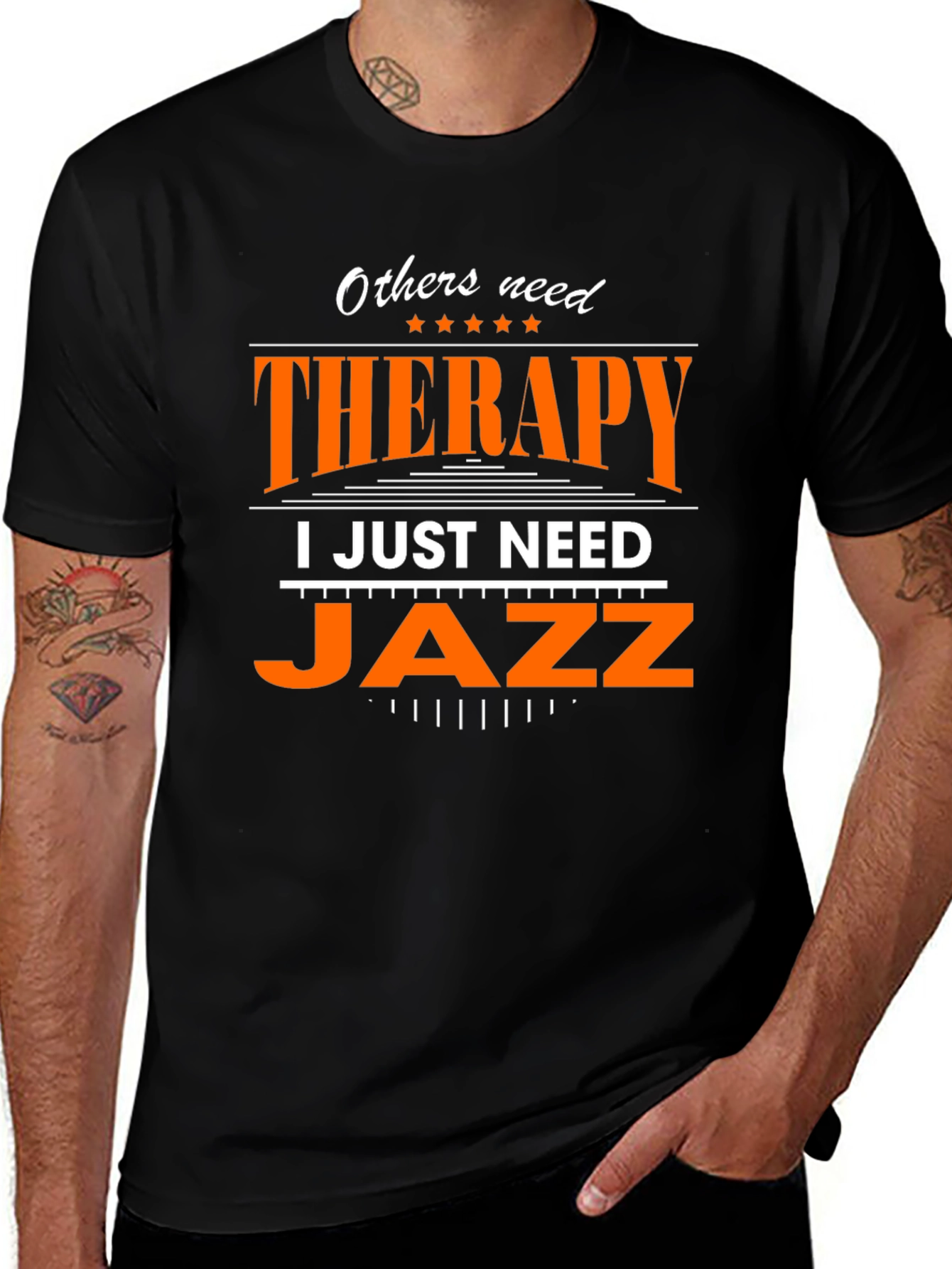 Variant 18 of Jazz Therapy Graphic Tee - Music Lover T-Shirt