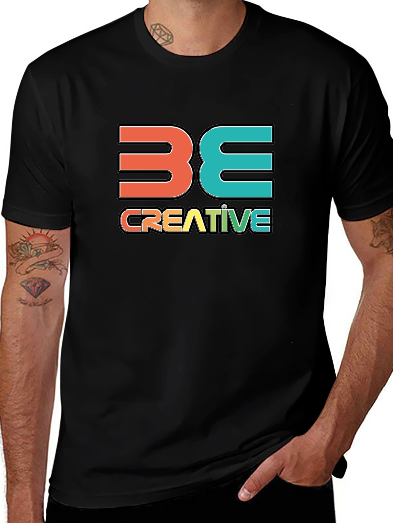 Be Creative Graphic T-Shirt - Stylish Cotton Tee