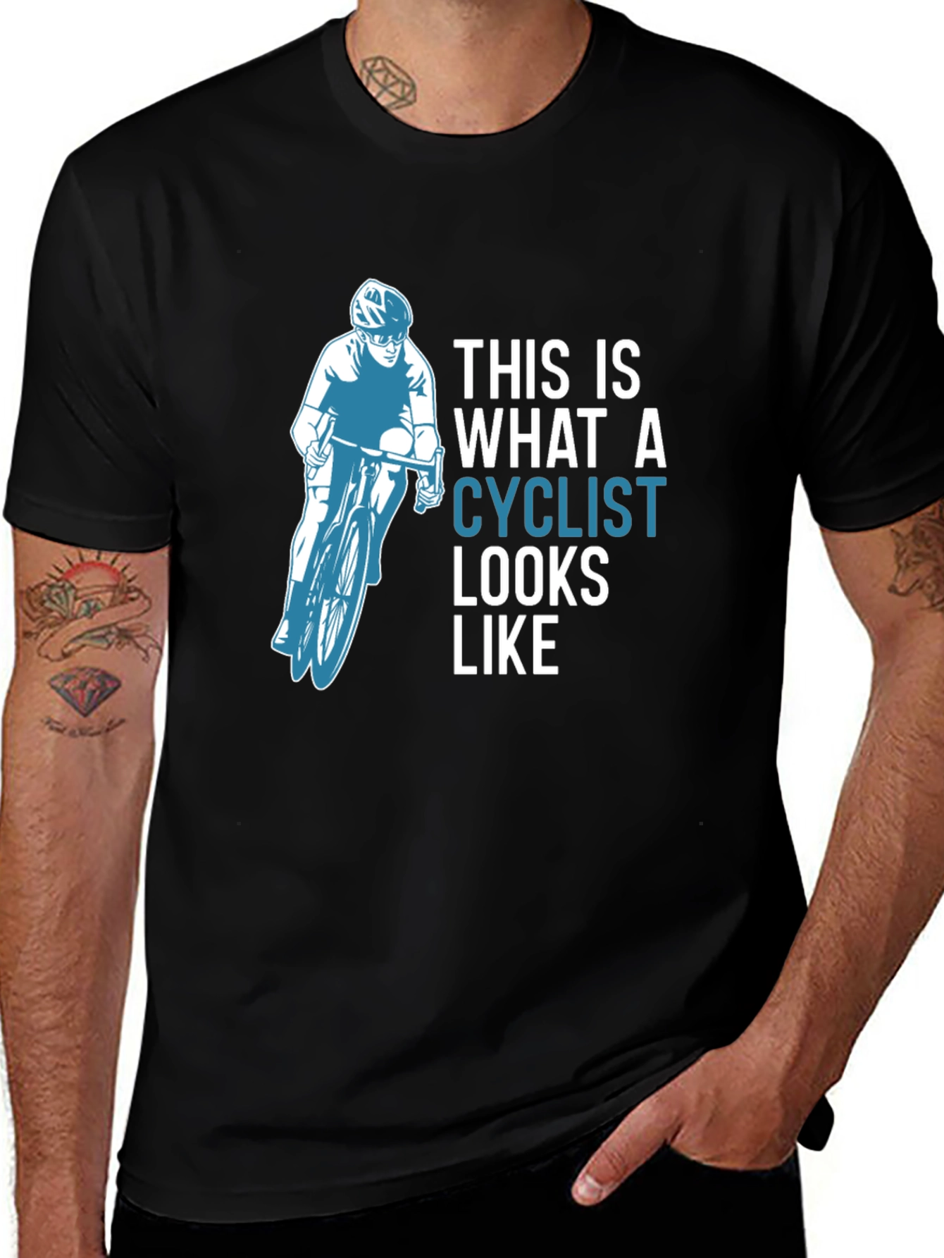 Cyclist Graphic T-Shirt - What a Cyclist Looks Like!