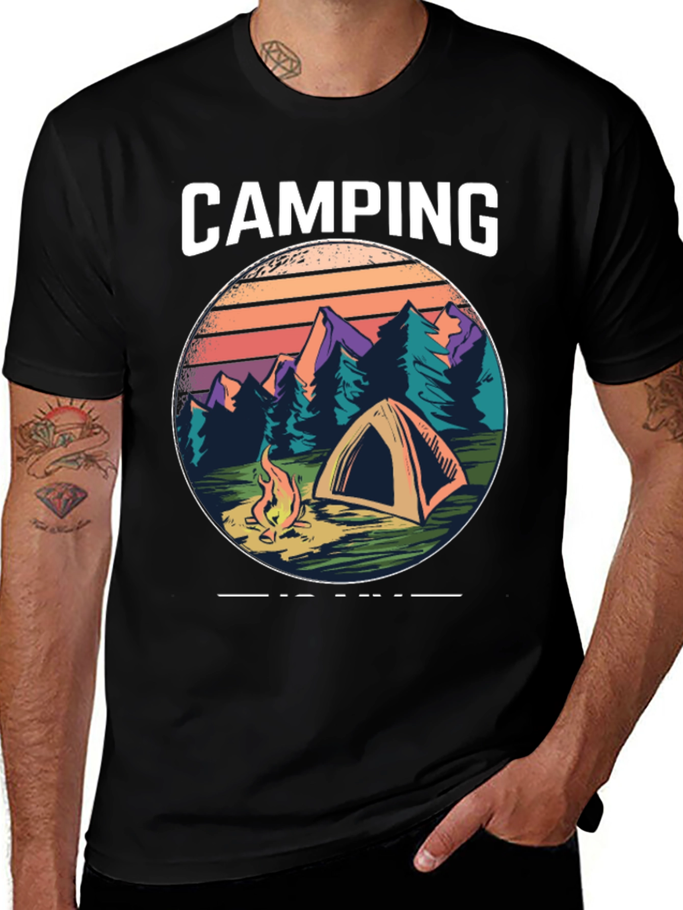 Variant 4 of Camping Adventure Graphic Tee