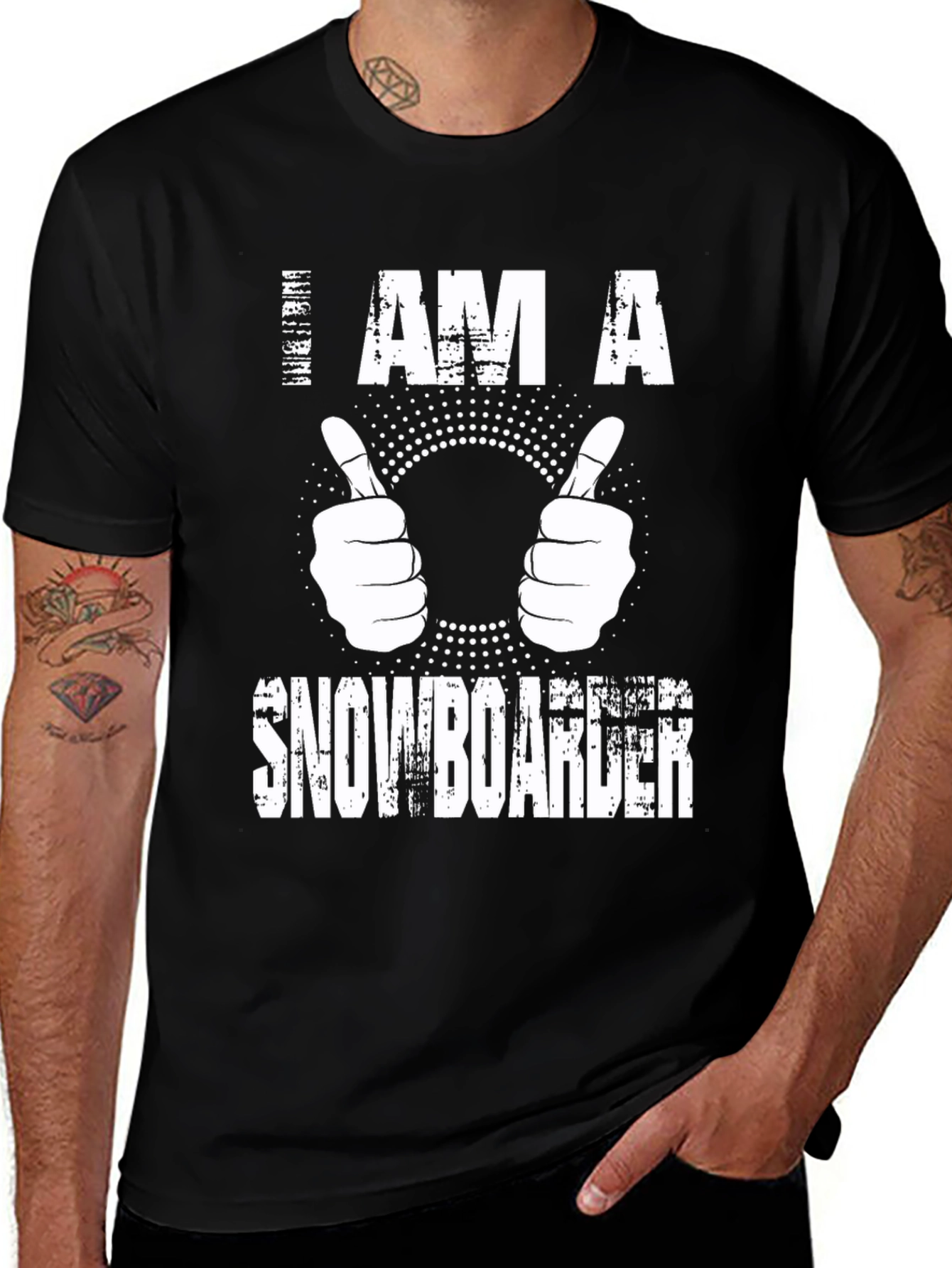Variant 17 of I Am A Snowboarder Graphic Tee
