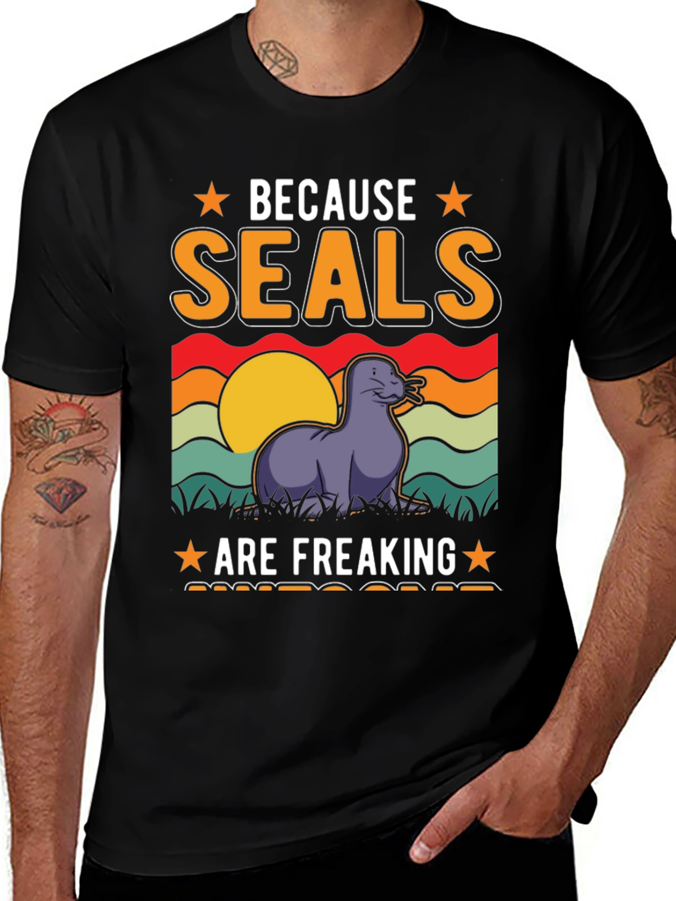 Variant 16 of Because Seals Are Freaking Awesome T-Shirt