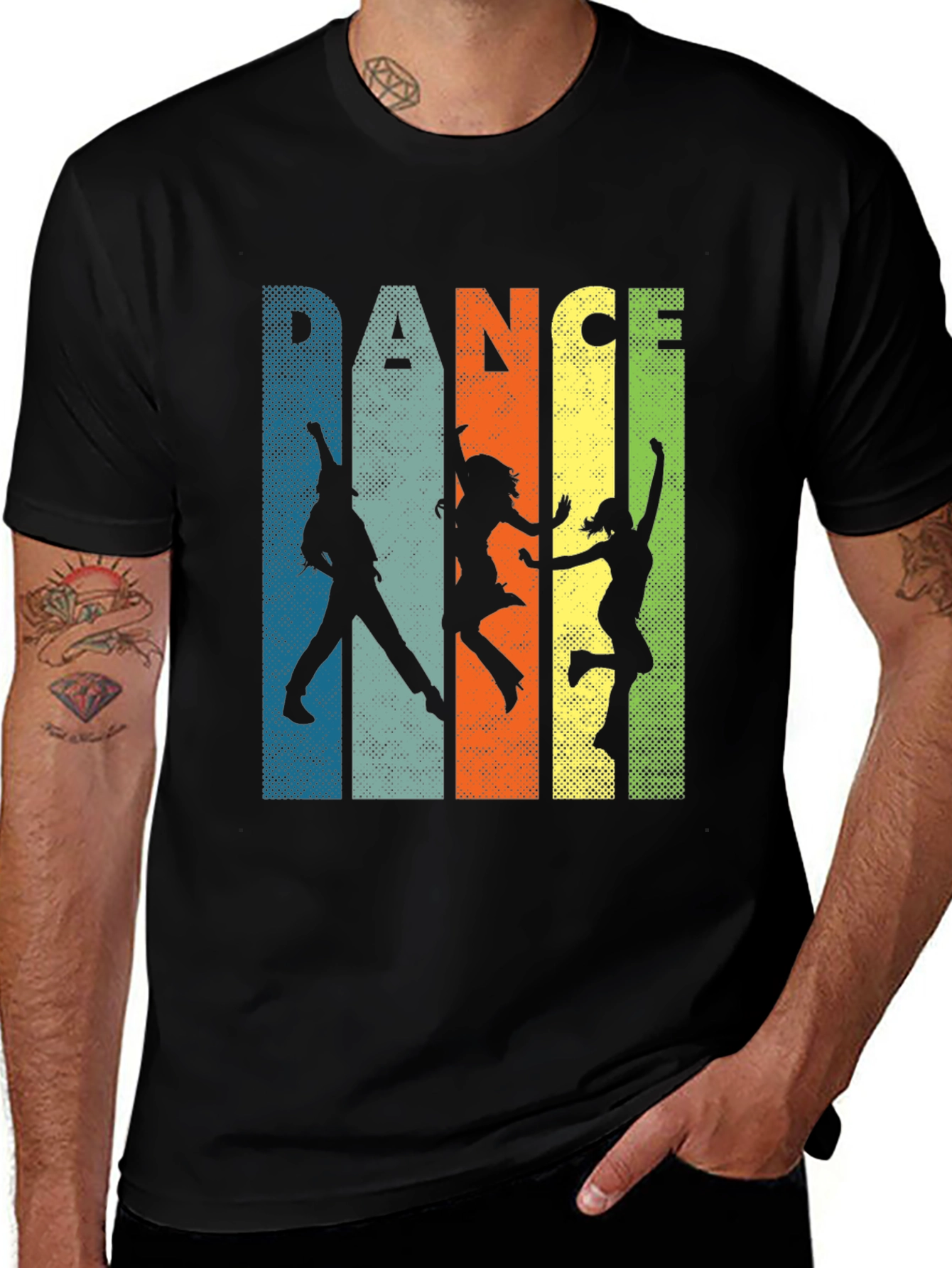 Variant 19 of Retro Dance Silhouette Graphic T-Shirt - Vintage Style Tee