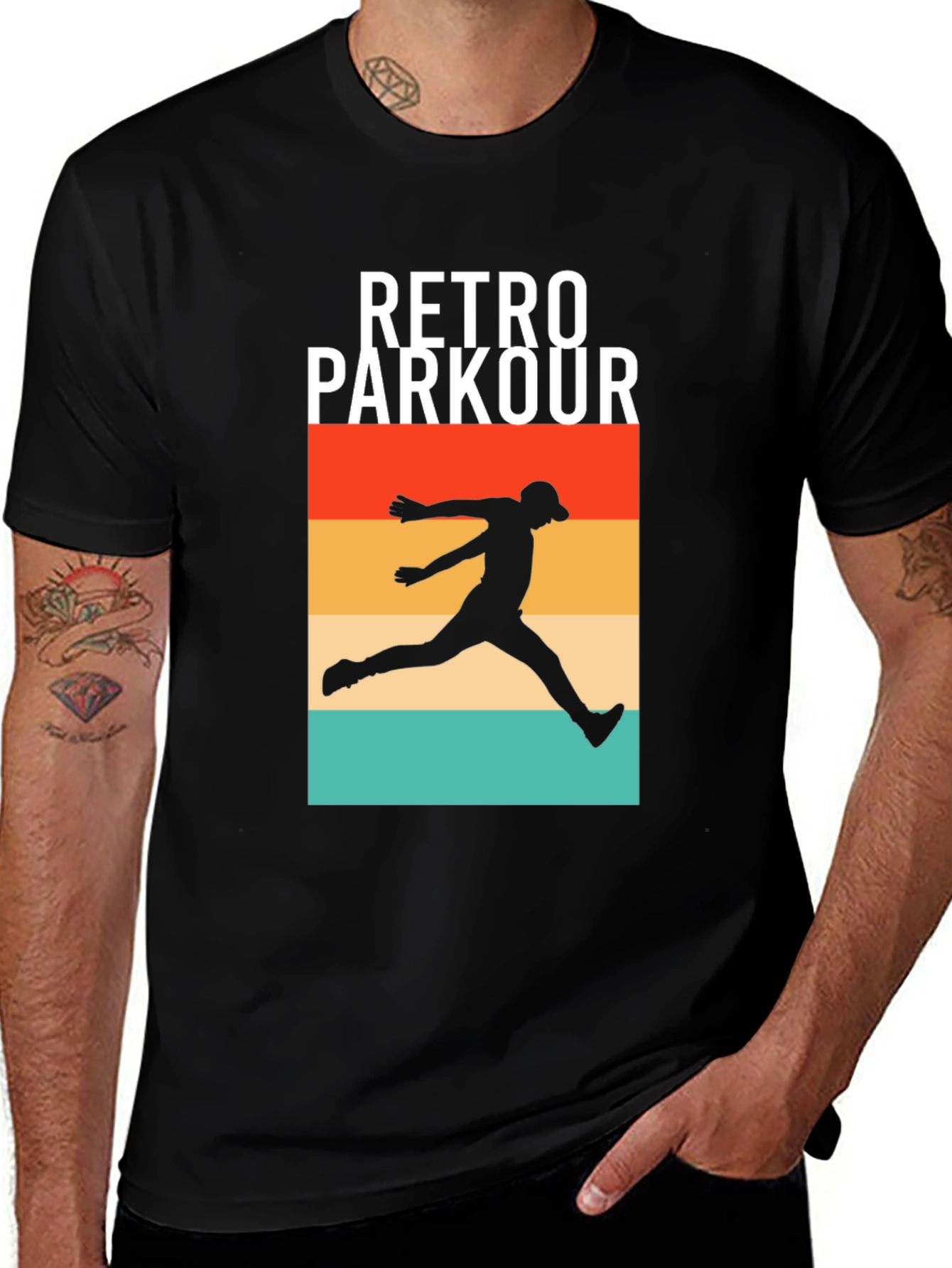 Variant 21 of Retro Parkour Graphic Tee - Urban Style Shirt