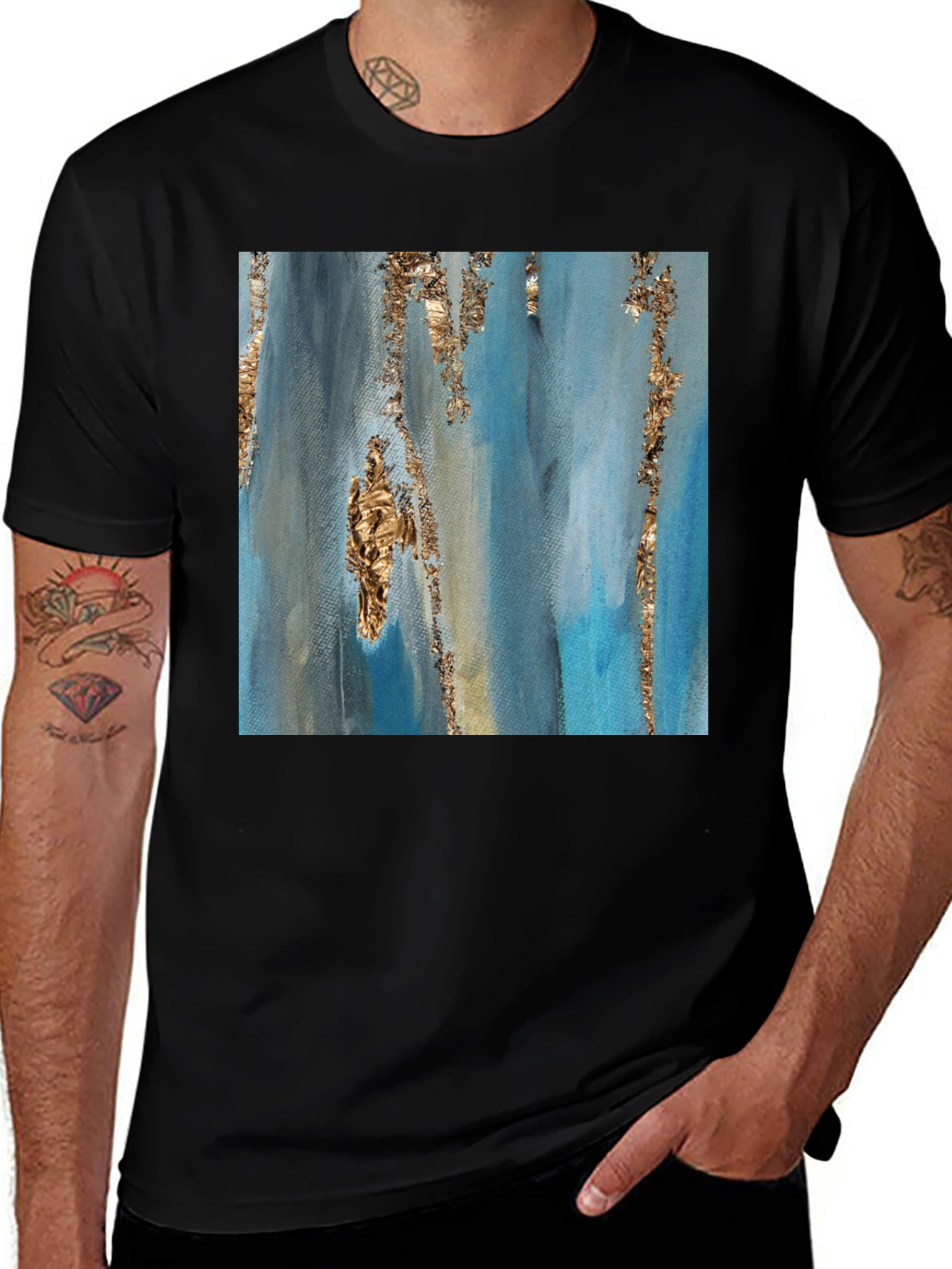 Variant 12 of Abstract Art Graphic Tee - Modern Style
