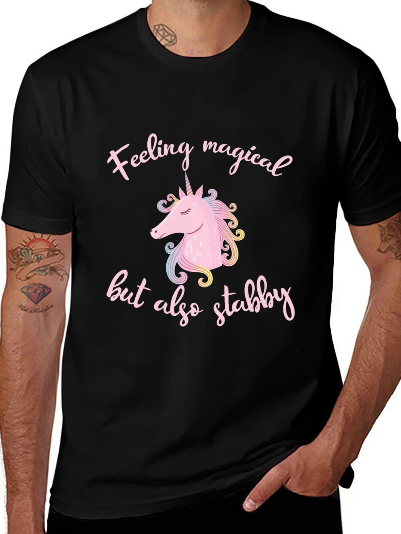 Variant 3 of Feeling Magical But Also Stabby T-Shirt