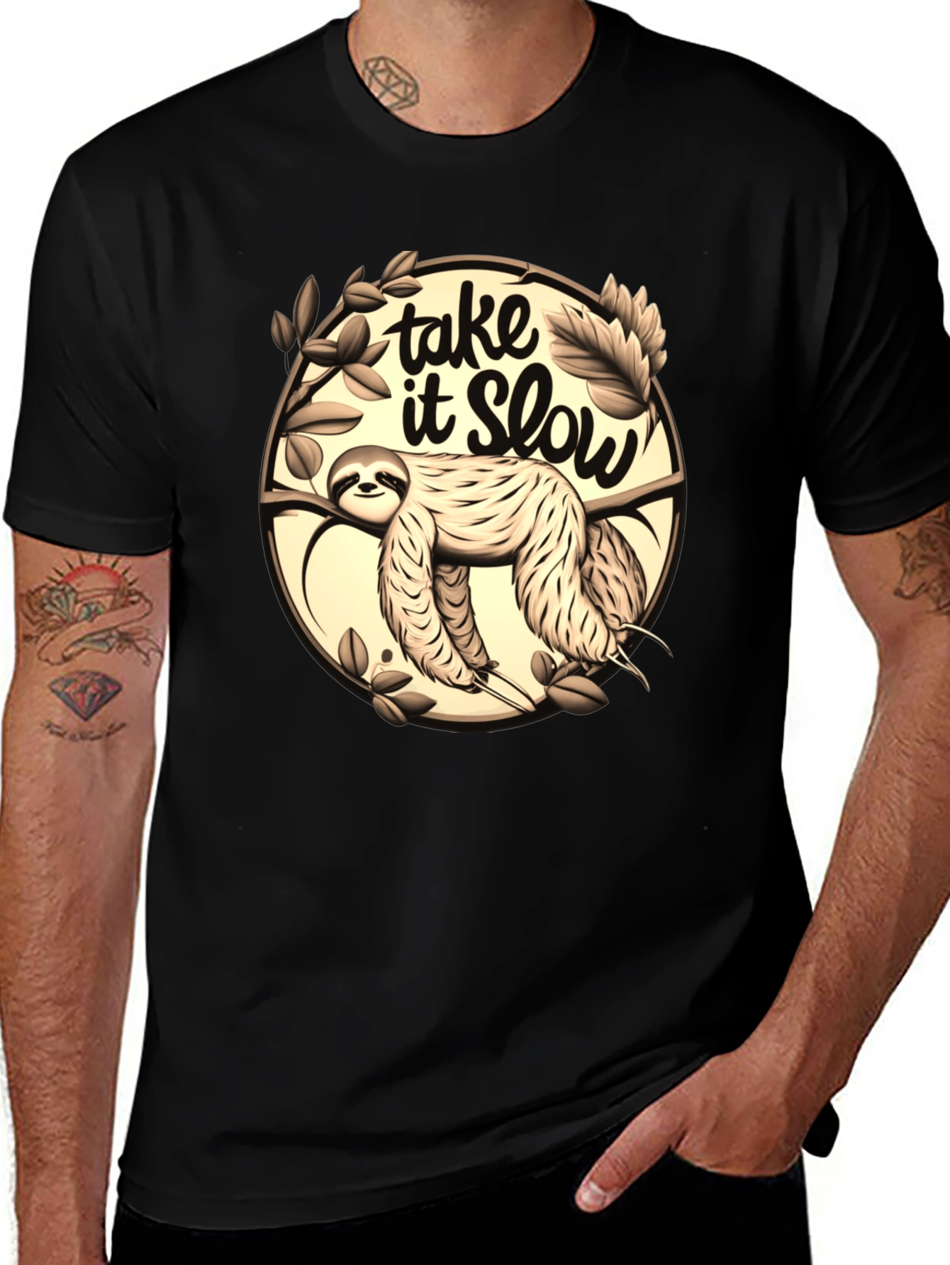Variant 4 of Take it Slow Sloth Graphic T-Shirt