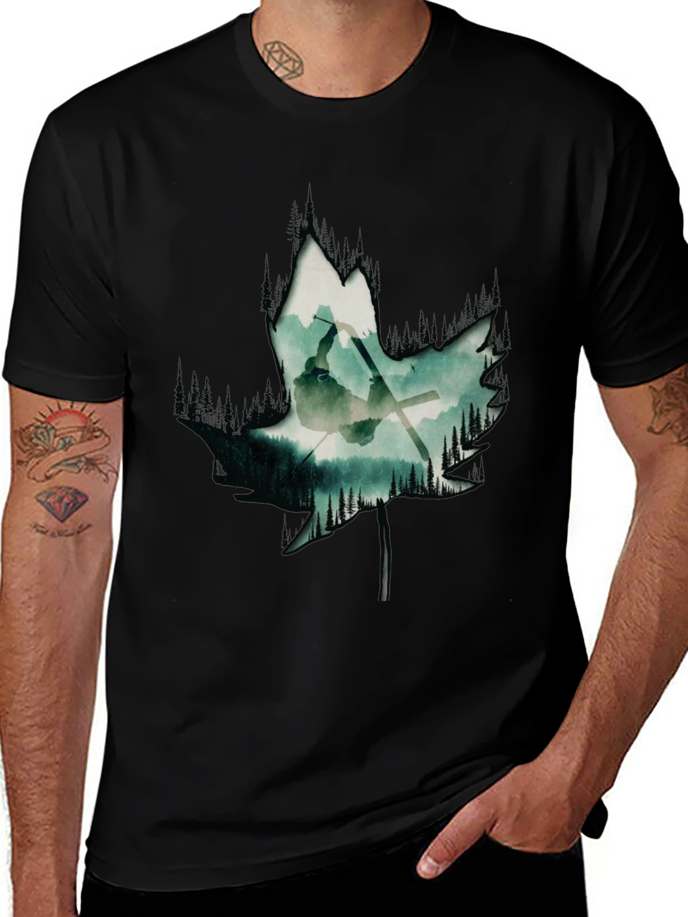 Variant 16 of Maple Leaf Forest Tee