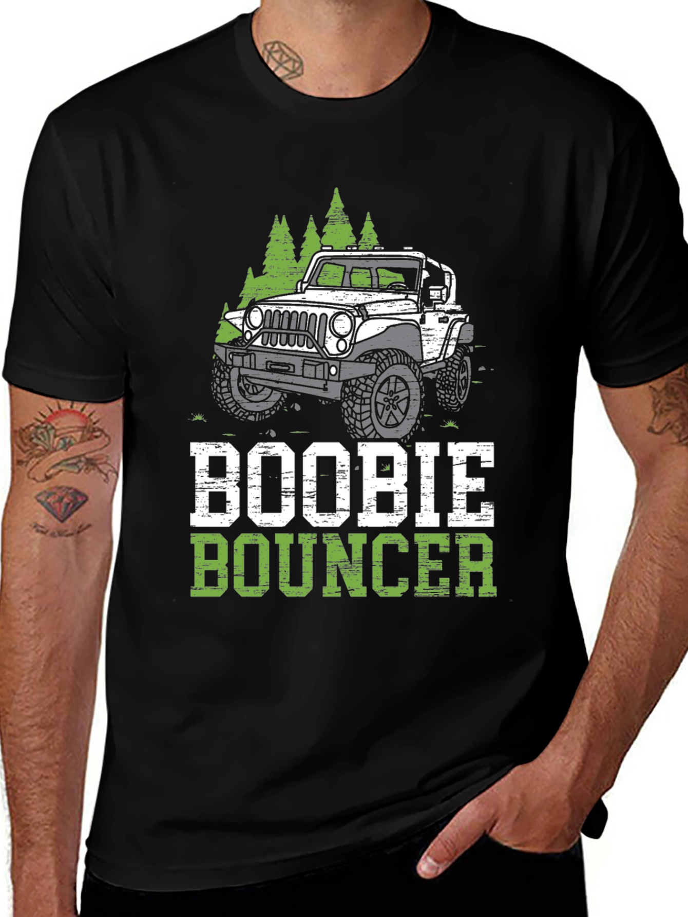 Variant 13 of Boobie Bouncer Off-Road T-Shirt