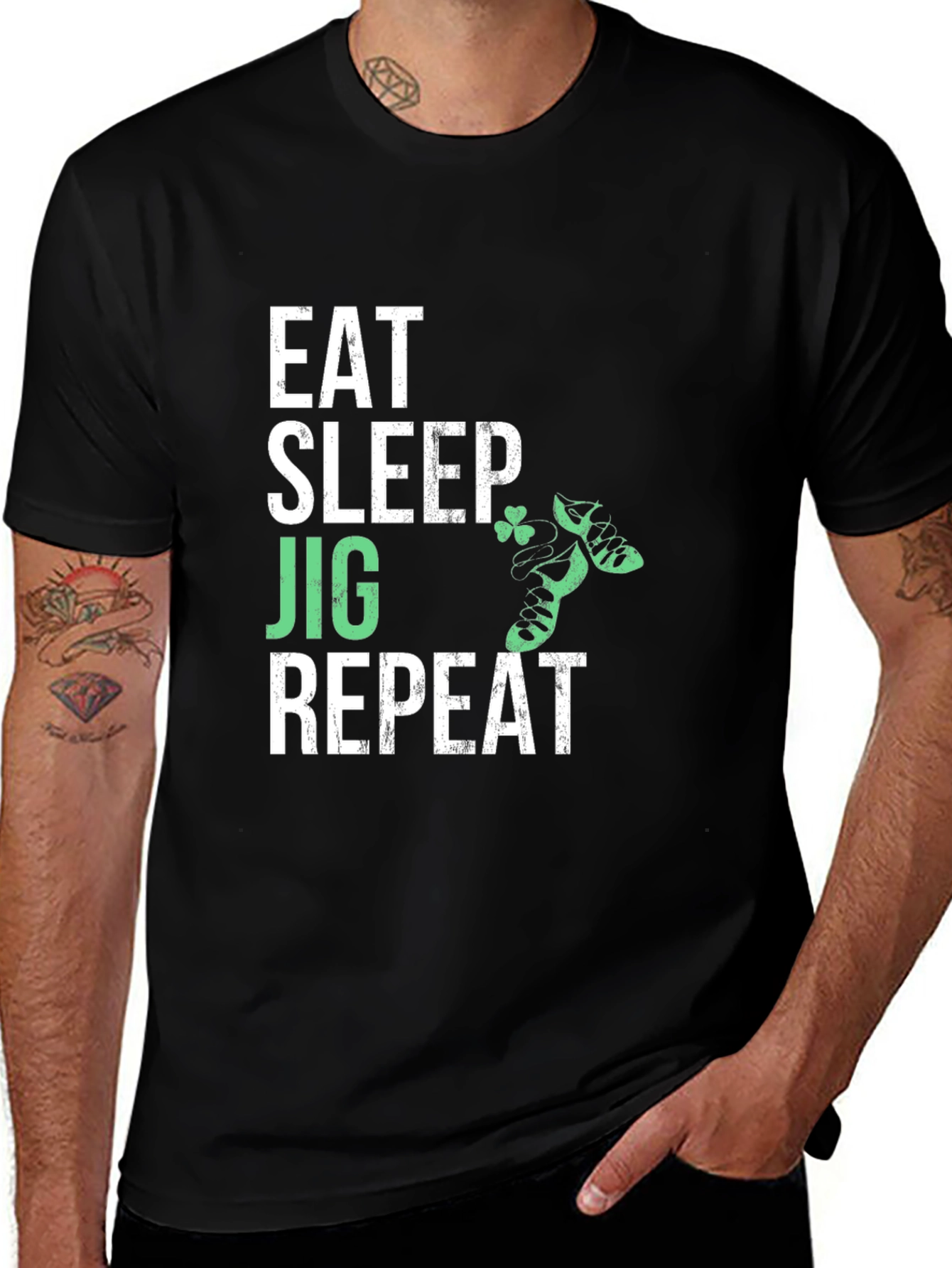 Eat Sleep Jig Repeat Irish Dance T-Shirt