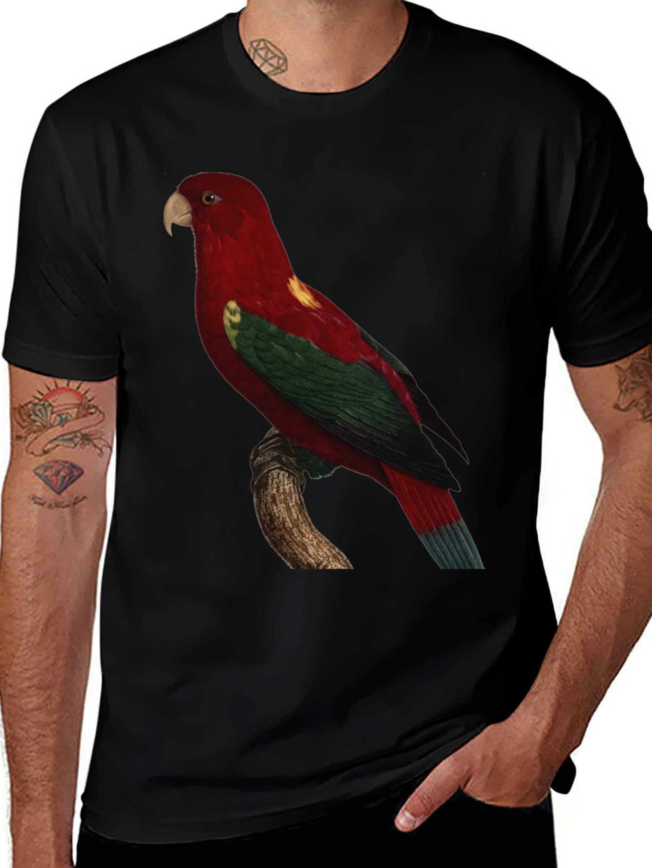Variant 15 of Parrot Print Crewneck T-Shirt