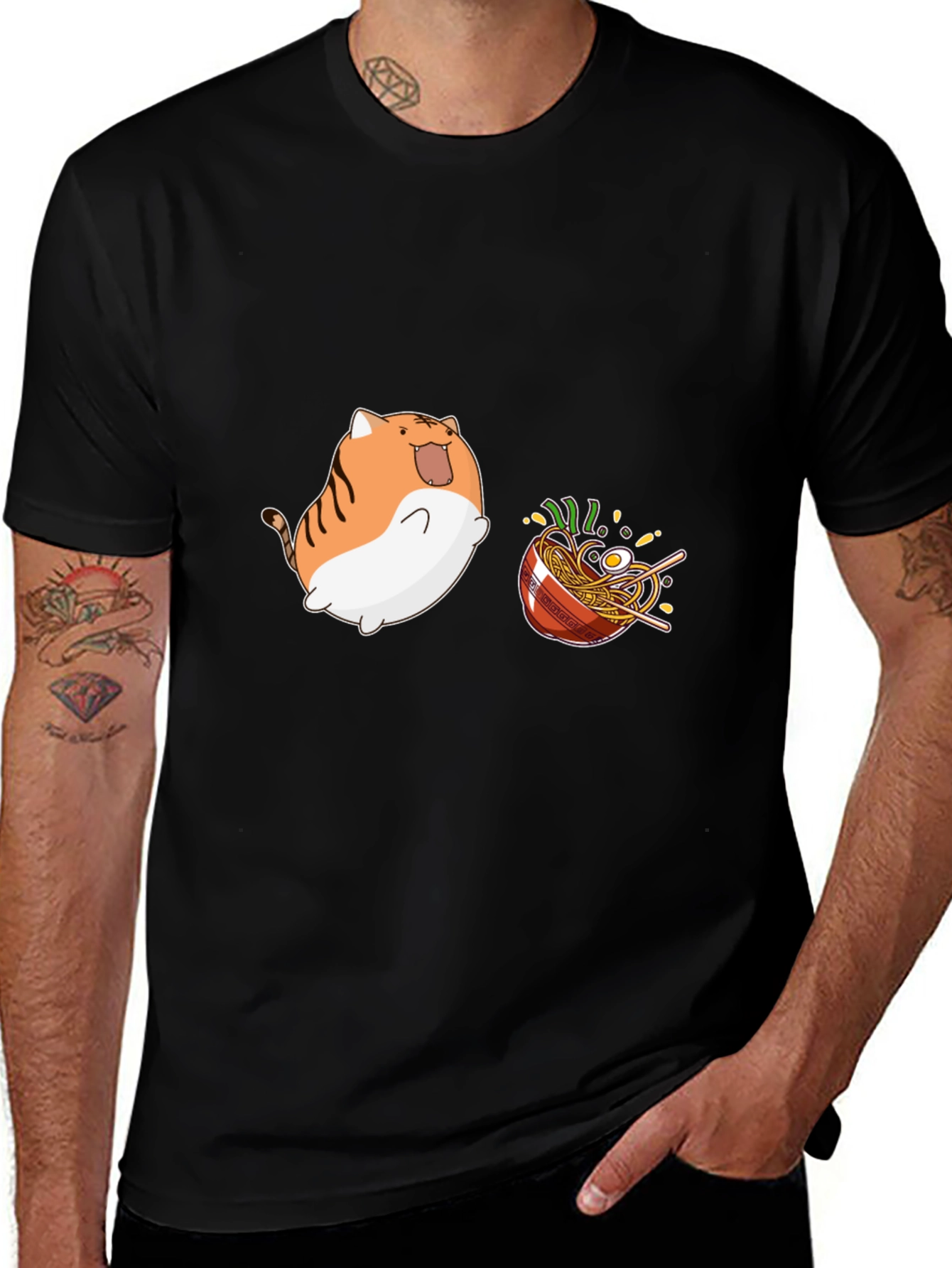 Variant 21 of Kawaii Cat Ramen Graphic T-Shirt