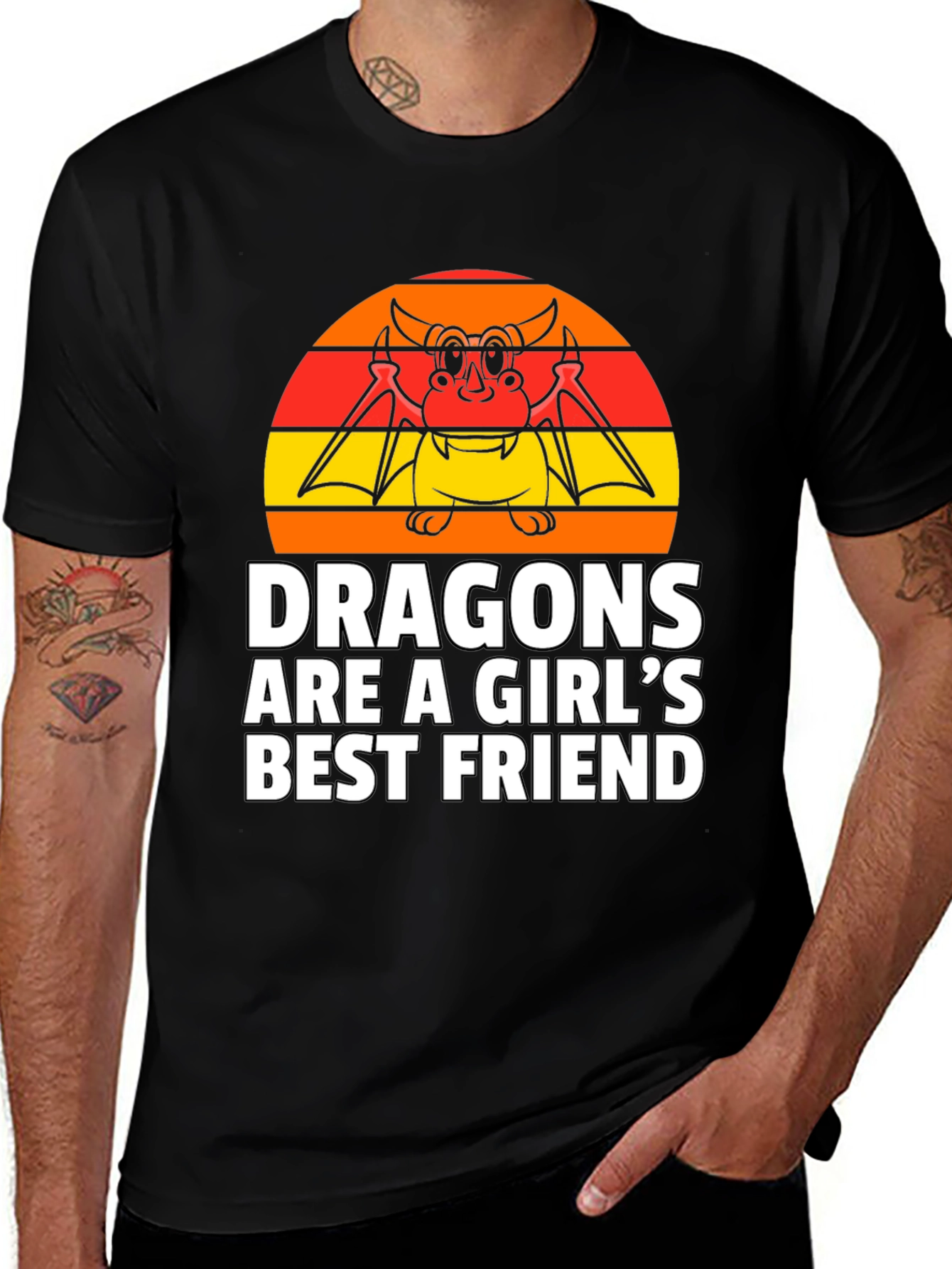 Variant 17 of Dragon Lover's T-Shirt - Girl's Best Friend Tee