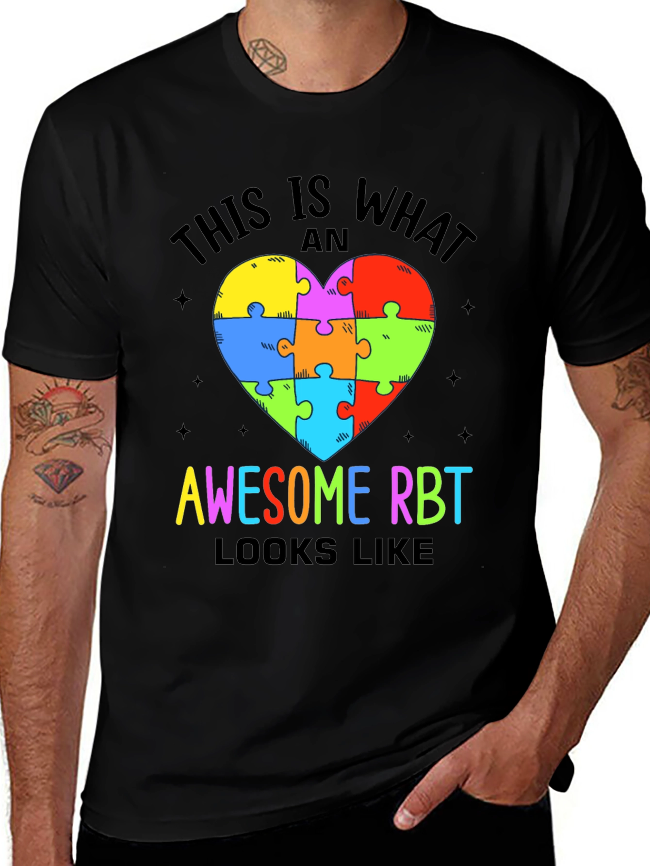 Awesome RBT Puzzle Heart T-Shirt
