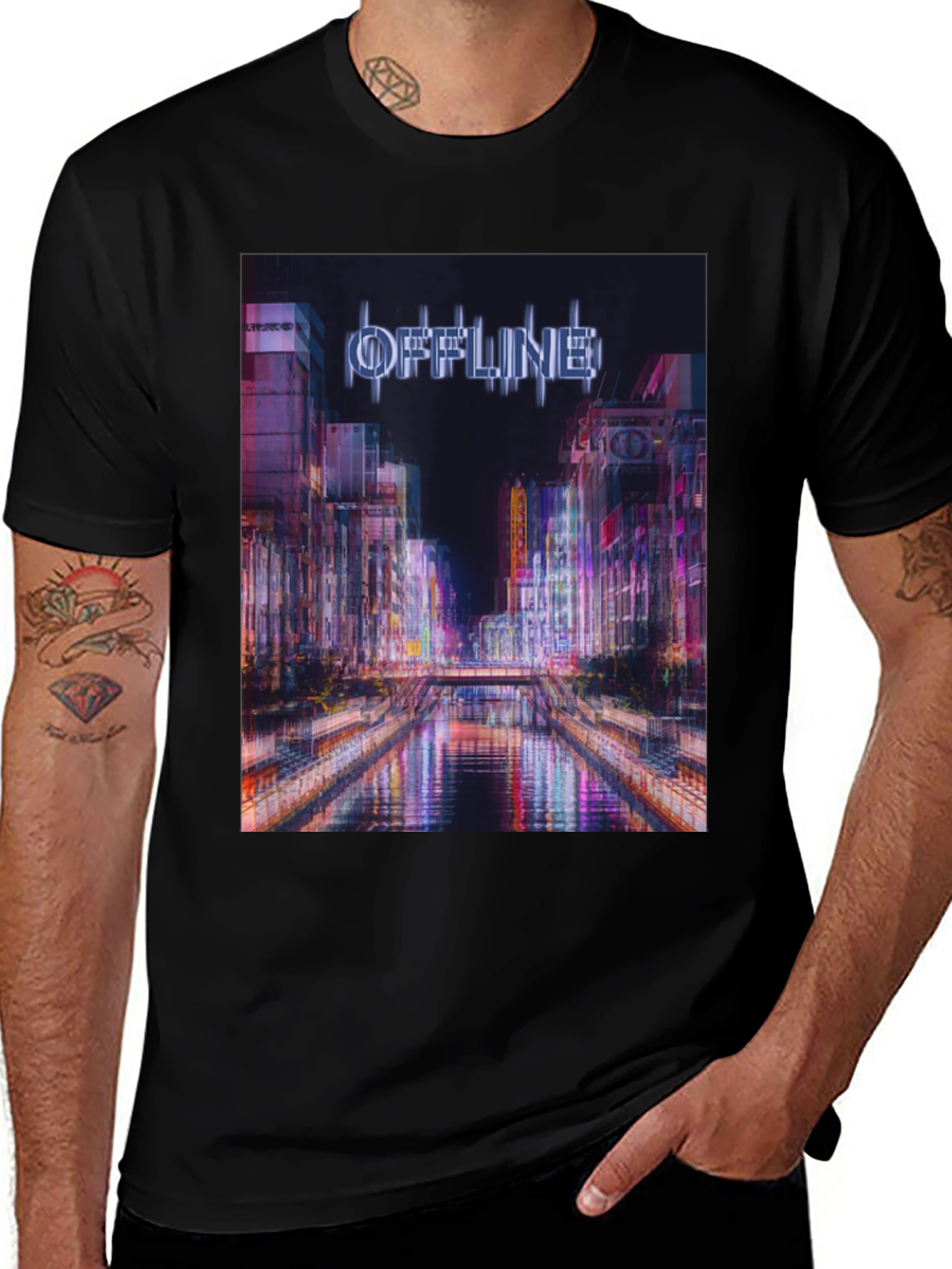 Variant 4 of Offline Cityscape Graphic T-Shirt
