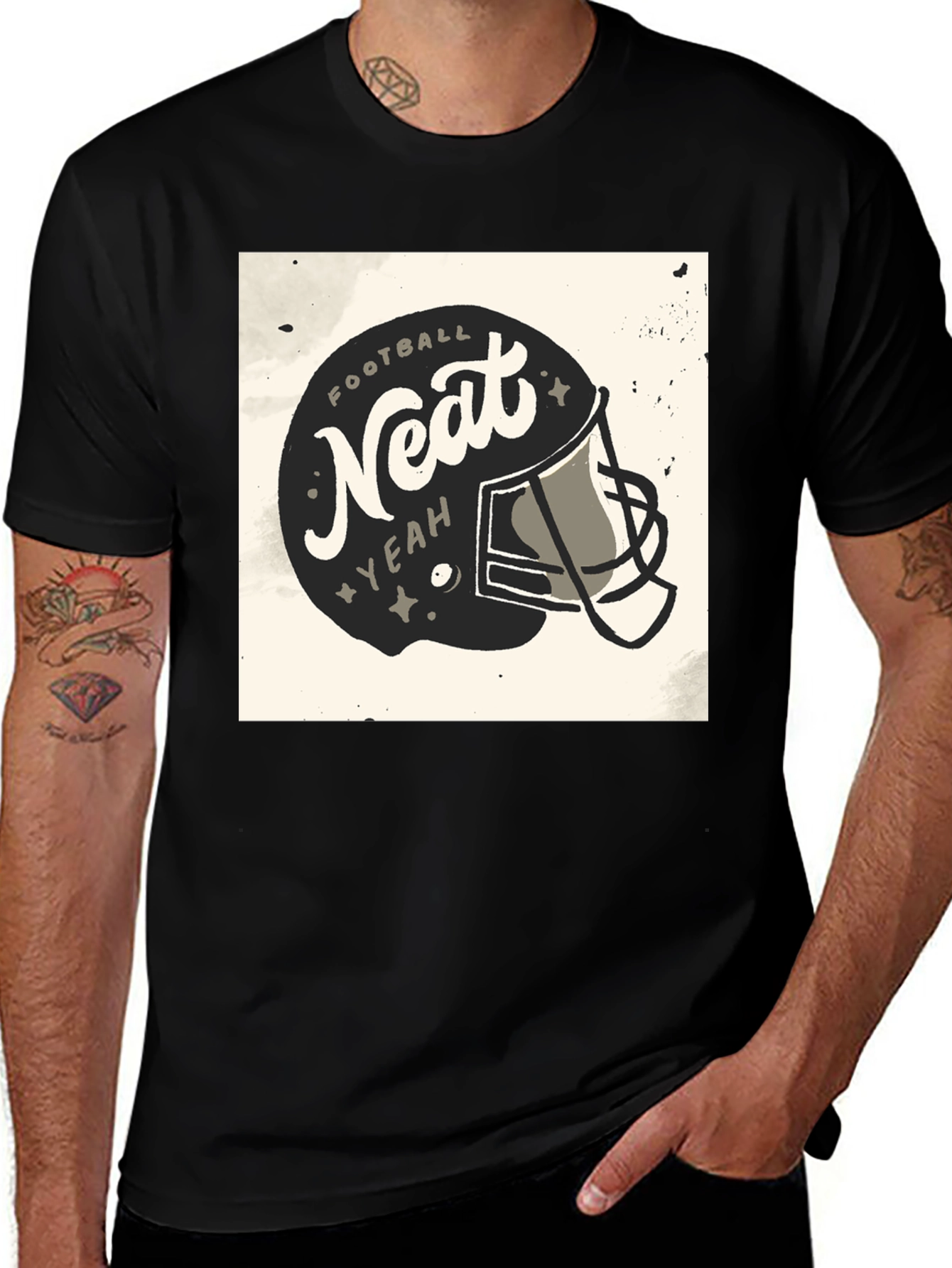 Variant 11 of Football Neat Yeah Graphic T-Shirt - Sport Casual Tee