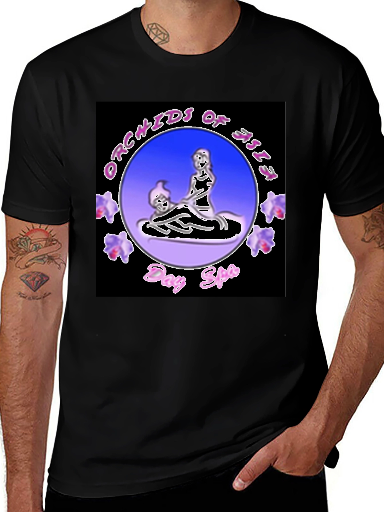 Variant 21 of Orchids of Isle Day Spa Graphic T-Shirt