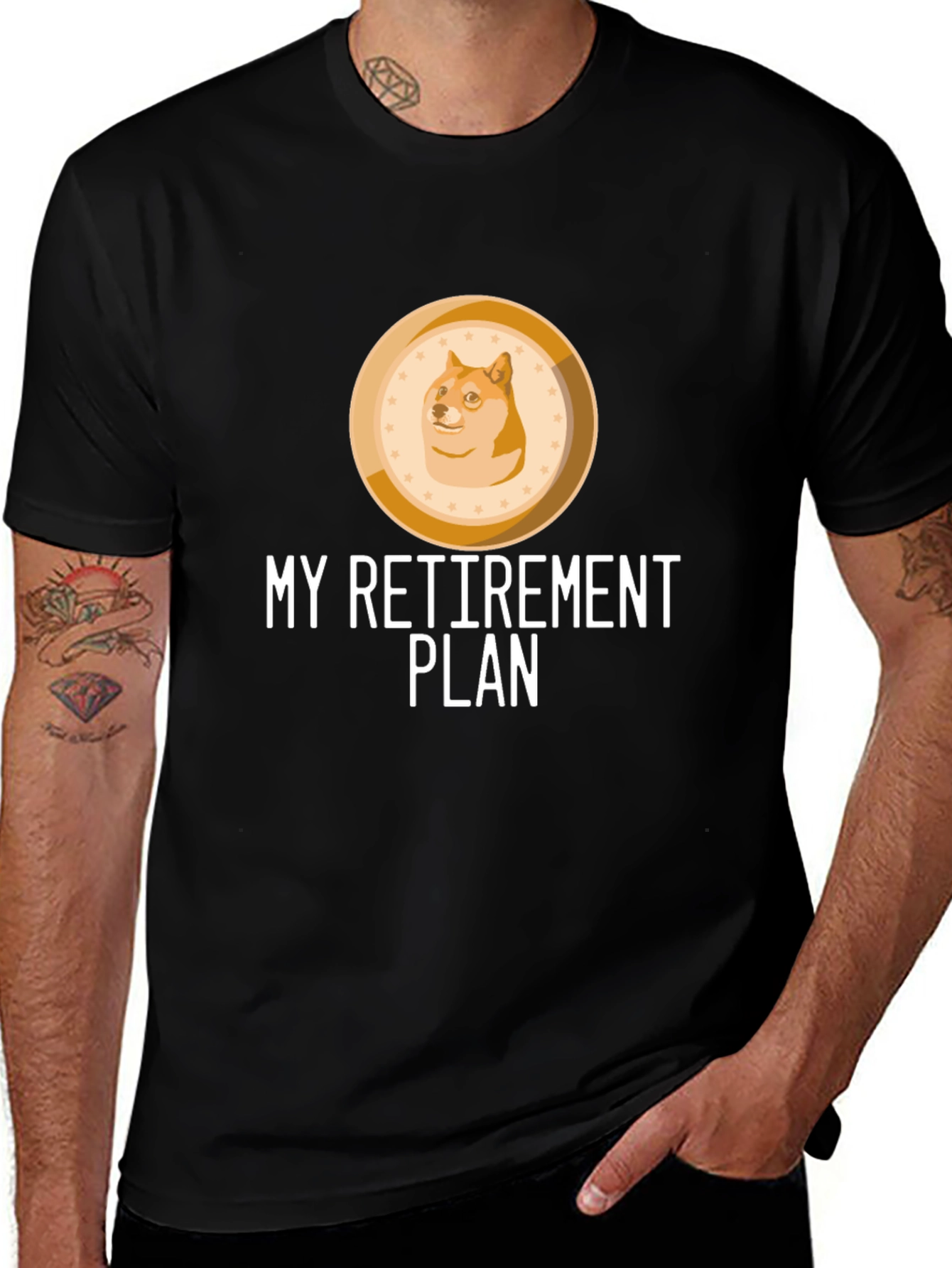Doge Retirement Plan T-Shirt Crypto Meme